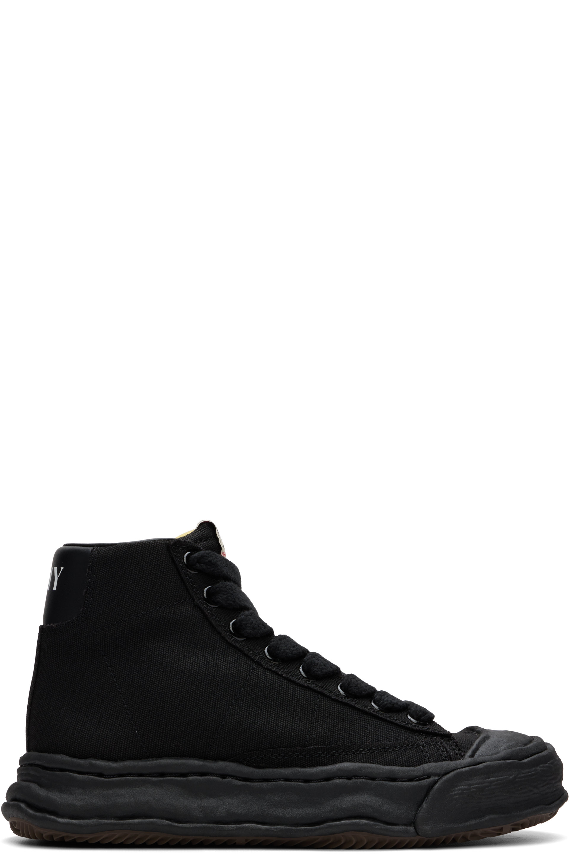 Maison MIHARA YASUHIRO - Black 'Jackson' OG Sole Canvas High-Top Sneakers