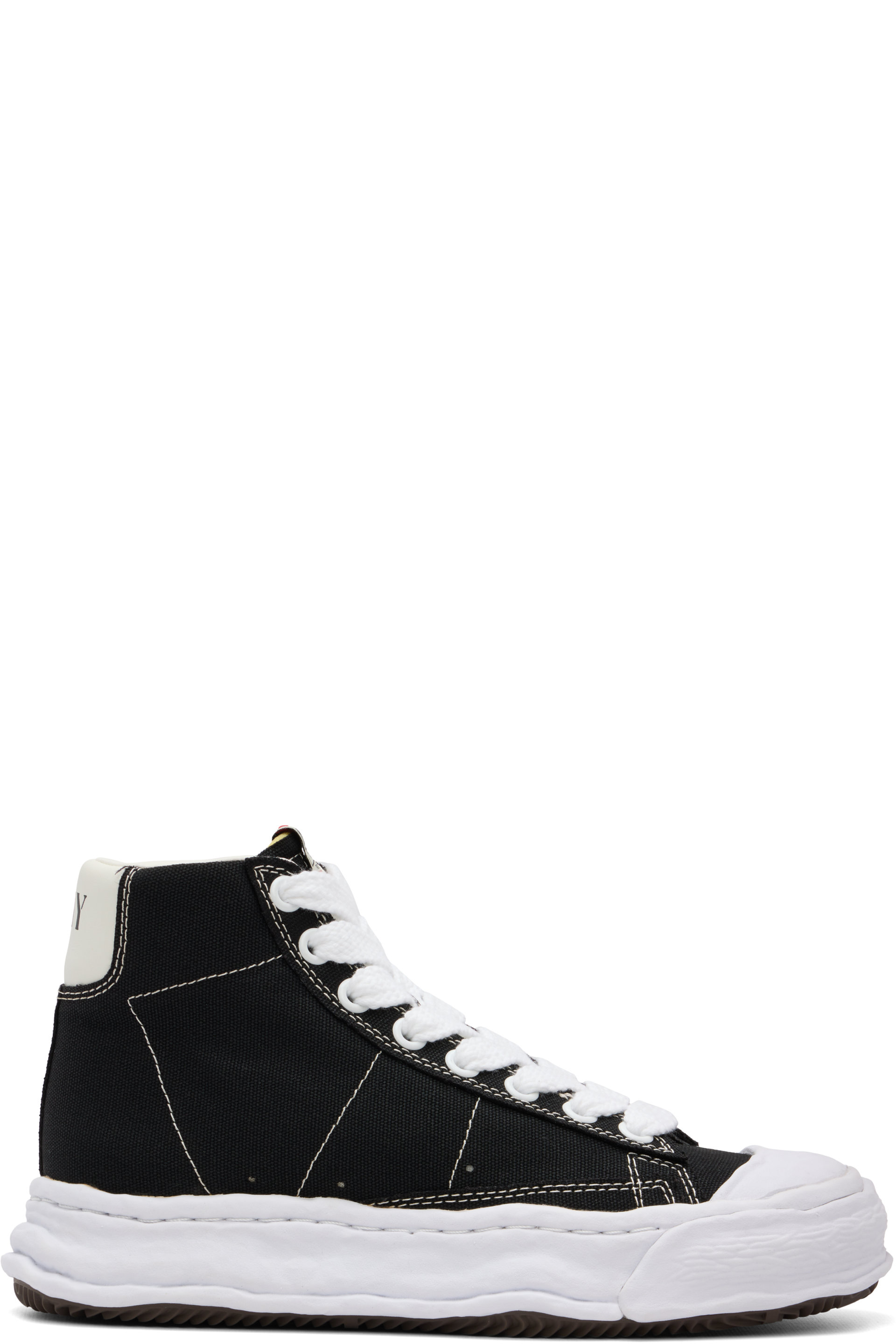 Maison MIHARA YASUHIRO - Black 'Jackson' OG Sole Canvas High-Top Sneakers