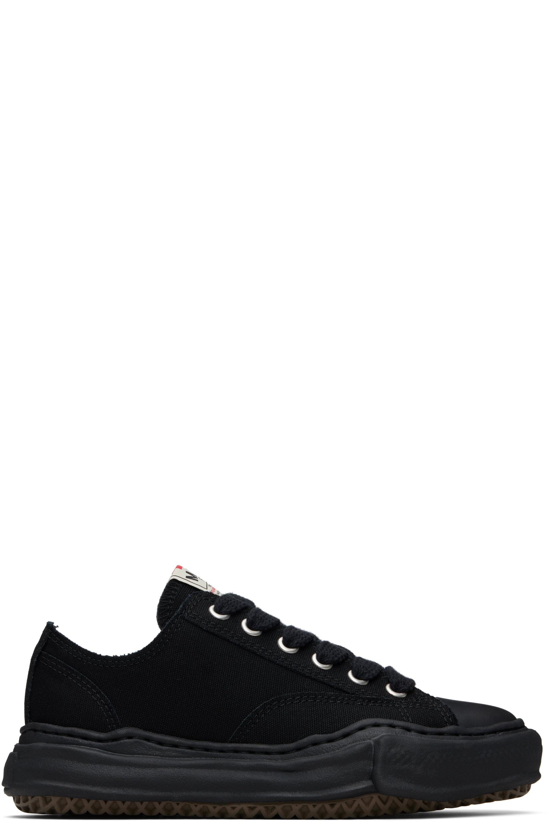 Maison MIHARA YASUHIRO - Black 'Peterson' OG Sole Canvas Low-Top Sneakers
