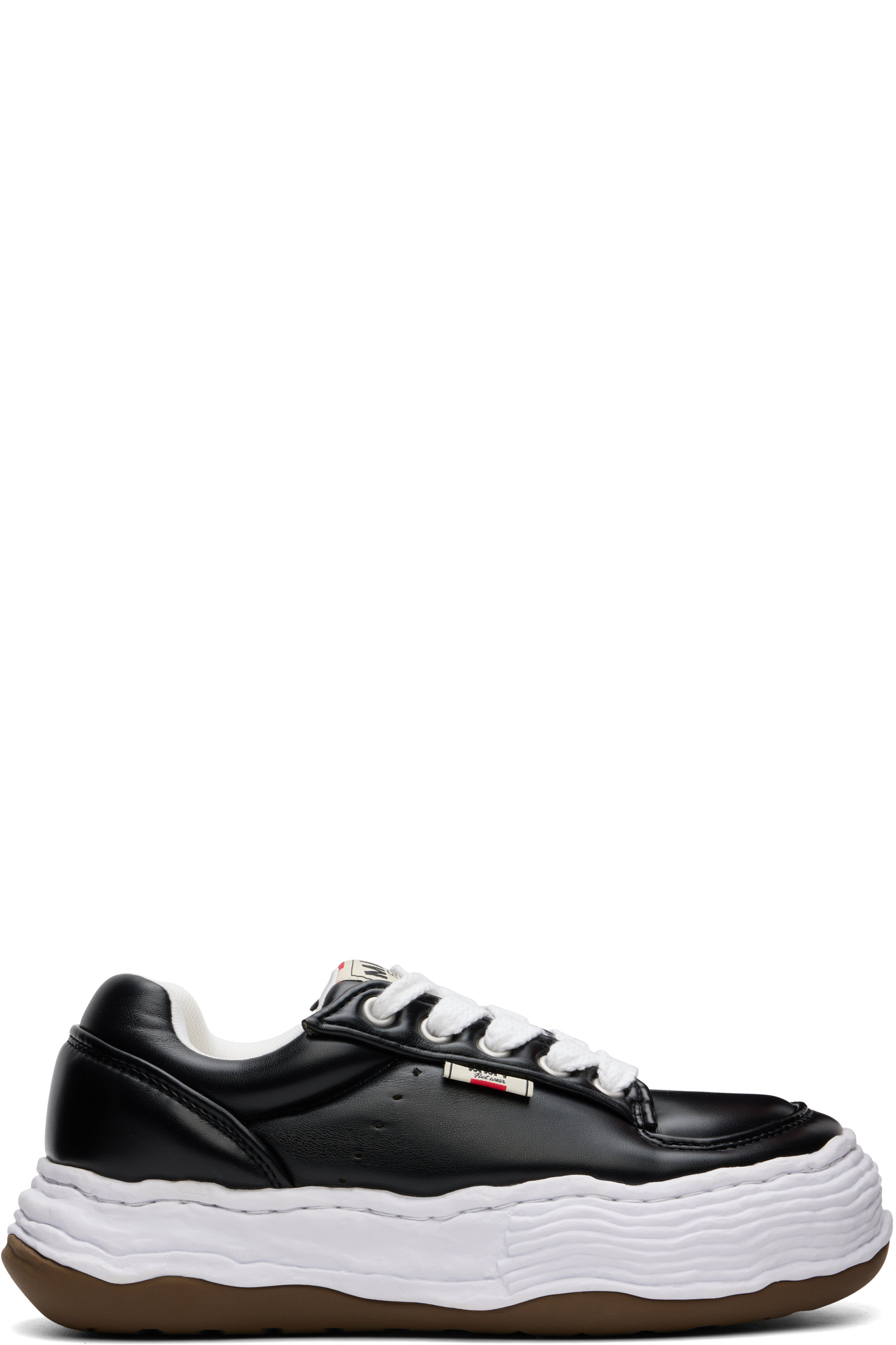 Maison MIHARA YASUHIRO - Black 'Oliver' OG Sole Padded PU Low-Top Sneakers