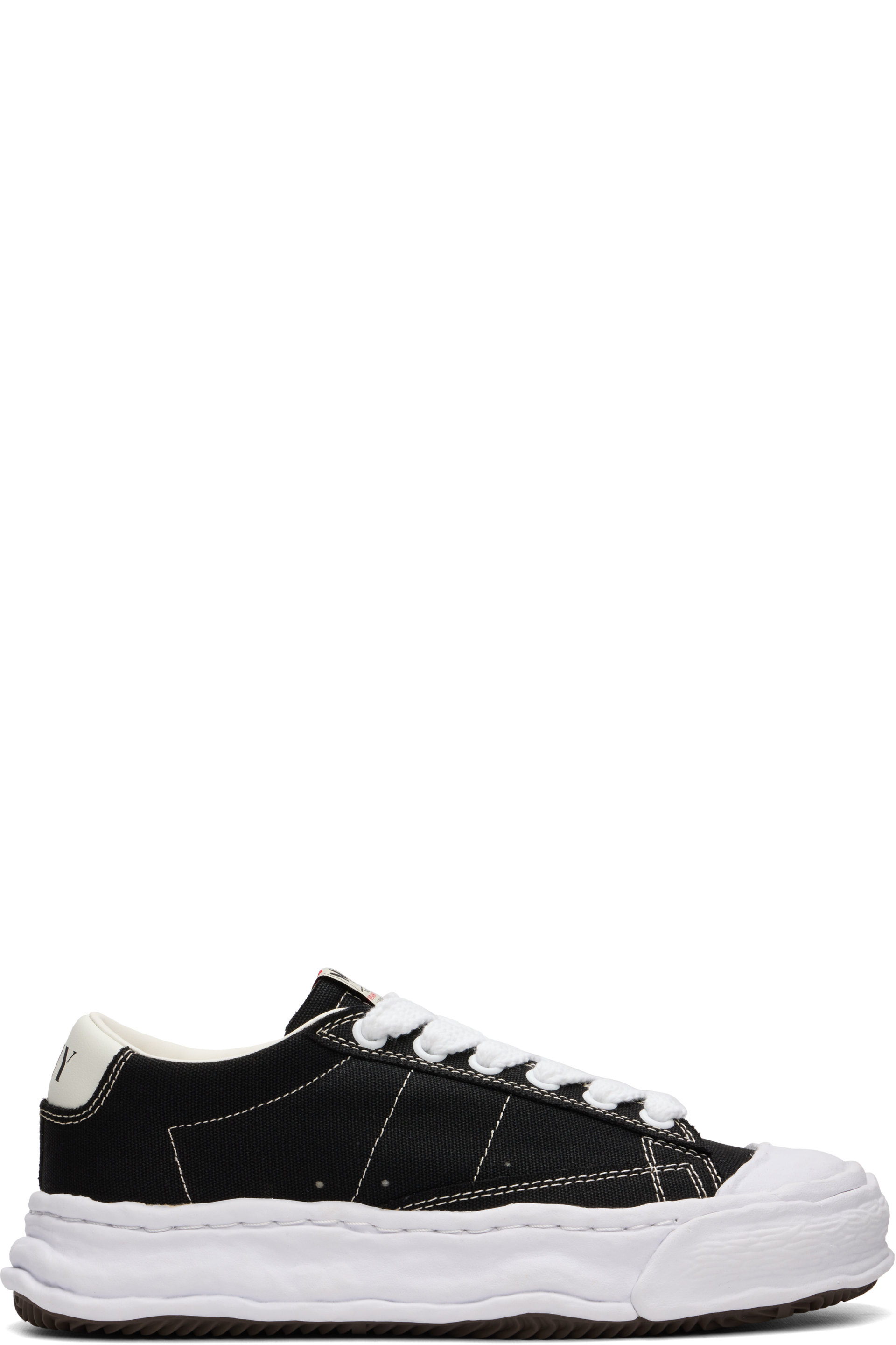 Maison MIHARA YASUHIRO - Black 'Jackson' OG Sole Canvas Low-Top Sneakers