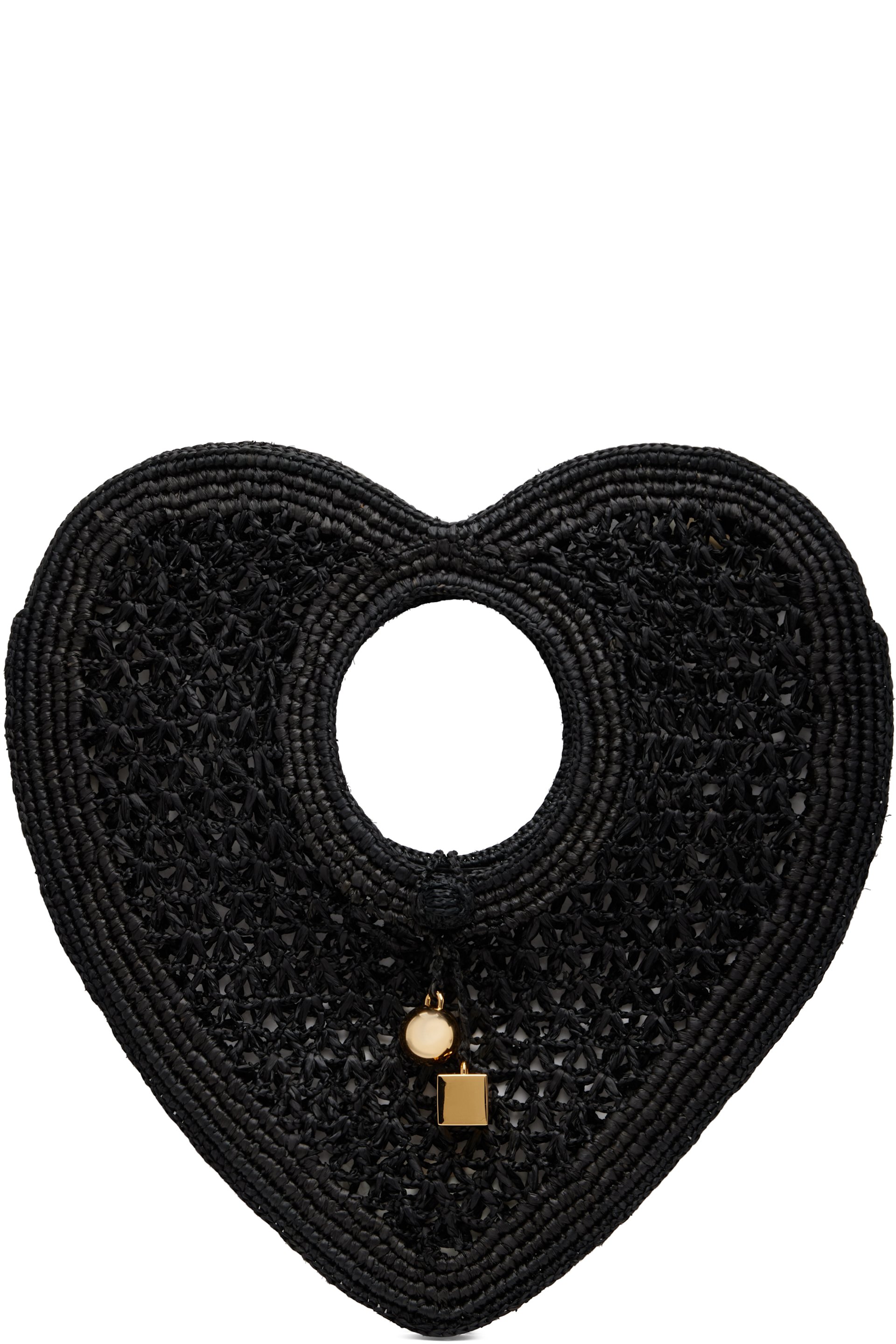 JACQUEMUS - Black 'Le Spiaggia Coeur' Tote