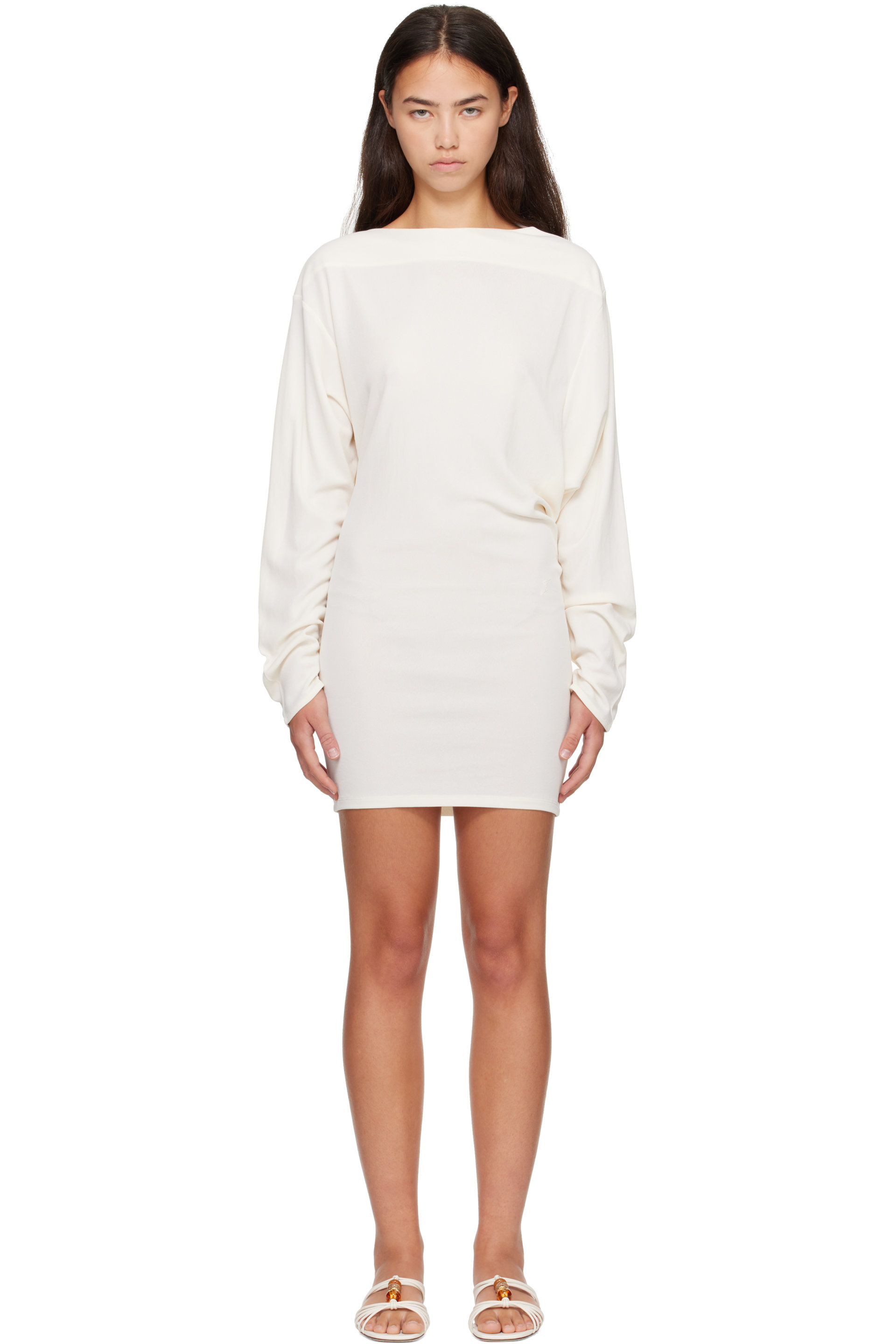 JACQUEMUS - Off-White 'The Mistral' Minidress