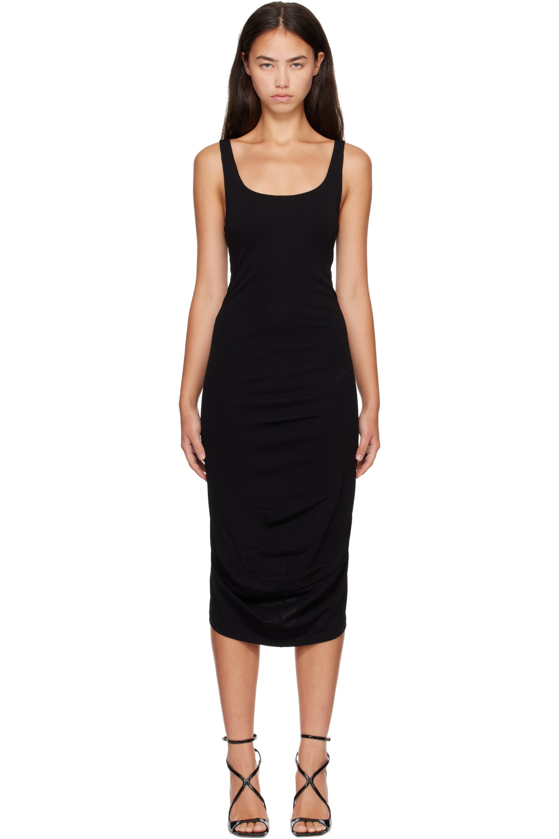 JACQUEMUS - Black 'The Regata' Midi Dress
