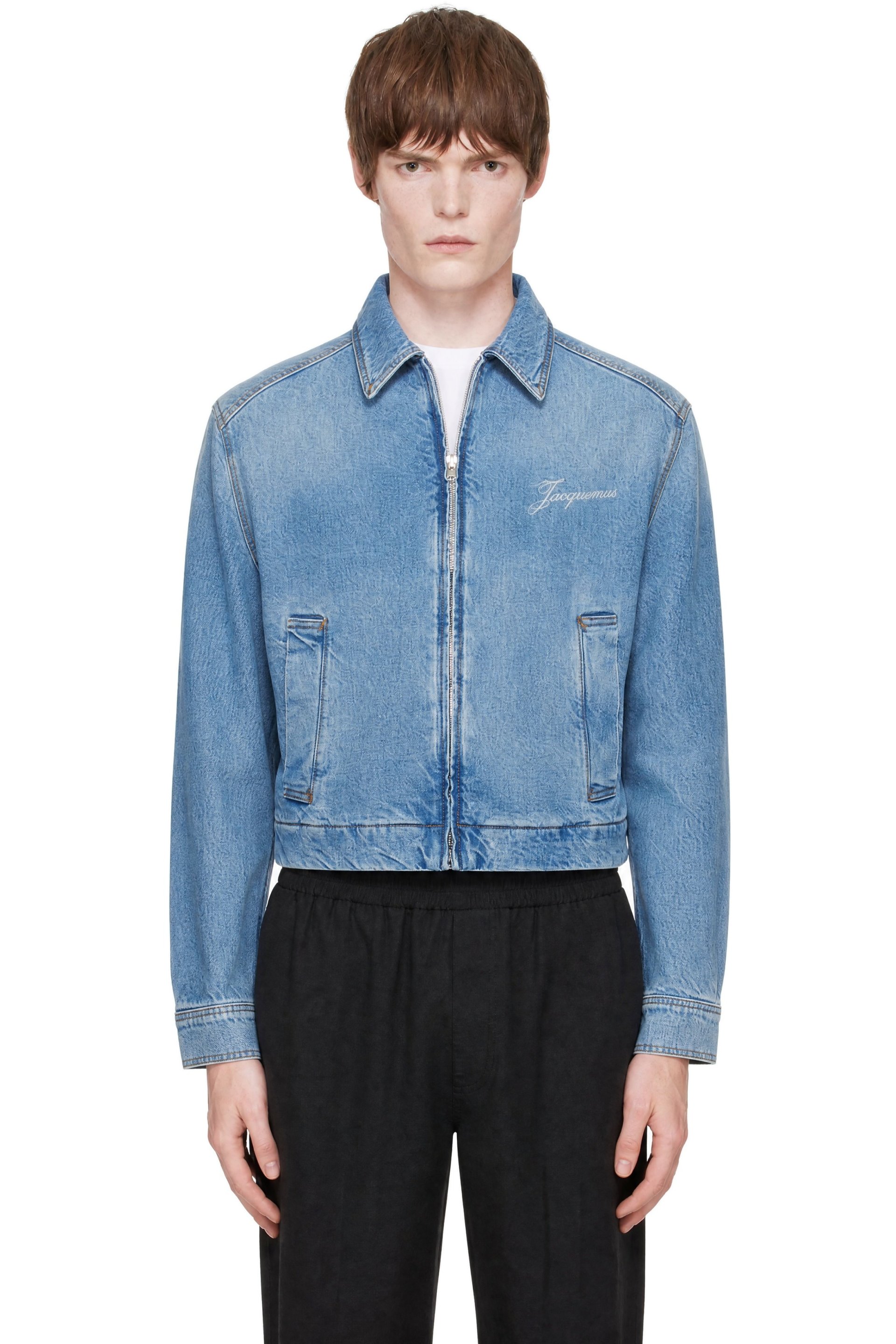 JACQUEMUS - Blouson de-Nîmes bleu en denim