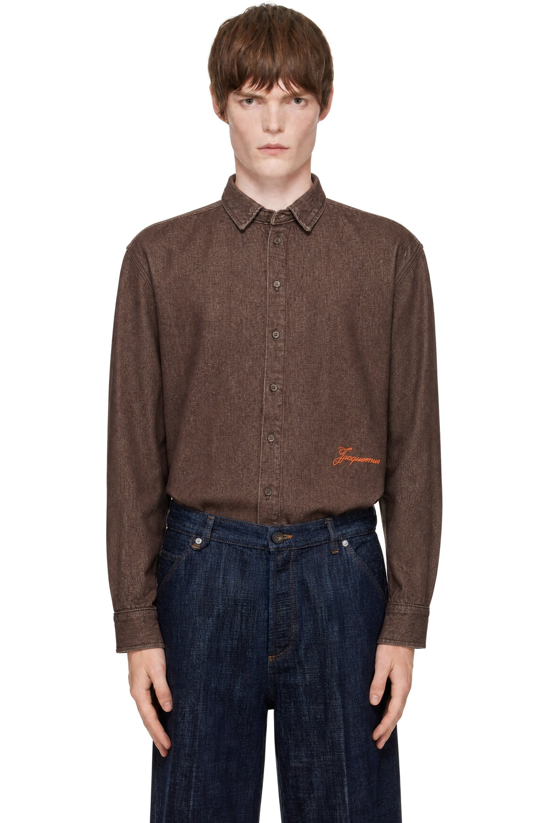 JACQUEMUS - Brown 'The de-Nîmes Simon' Denim Shirt