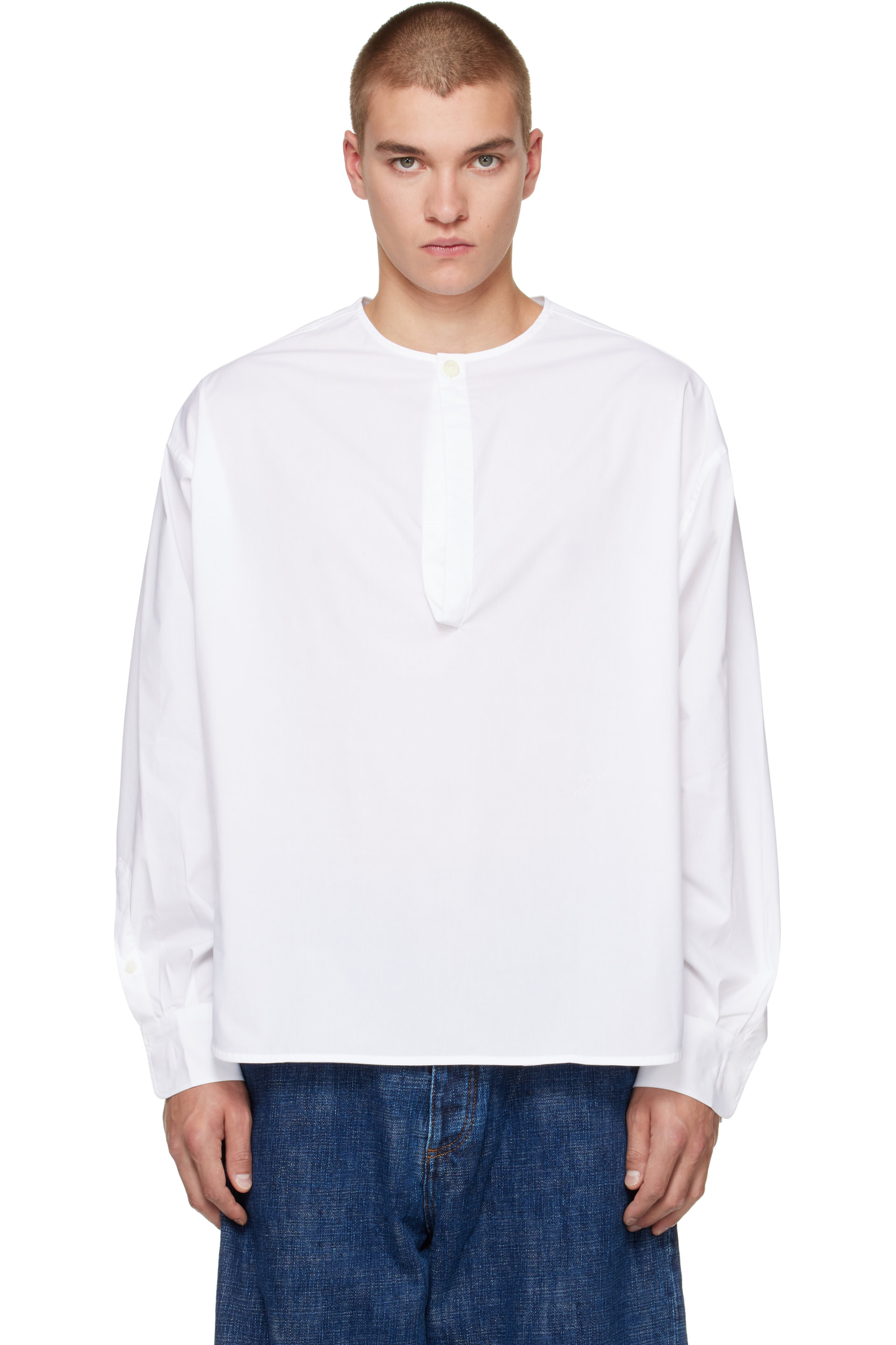 JACQUEMUS - White 'The Losange' Sailor Shirt