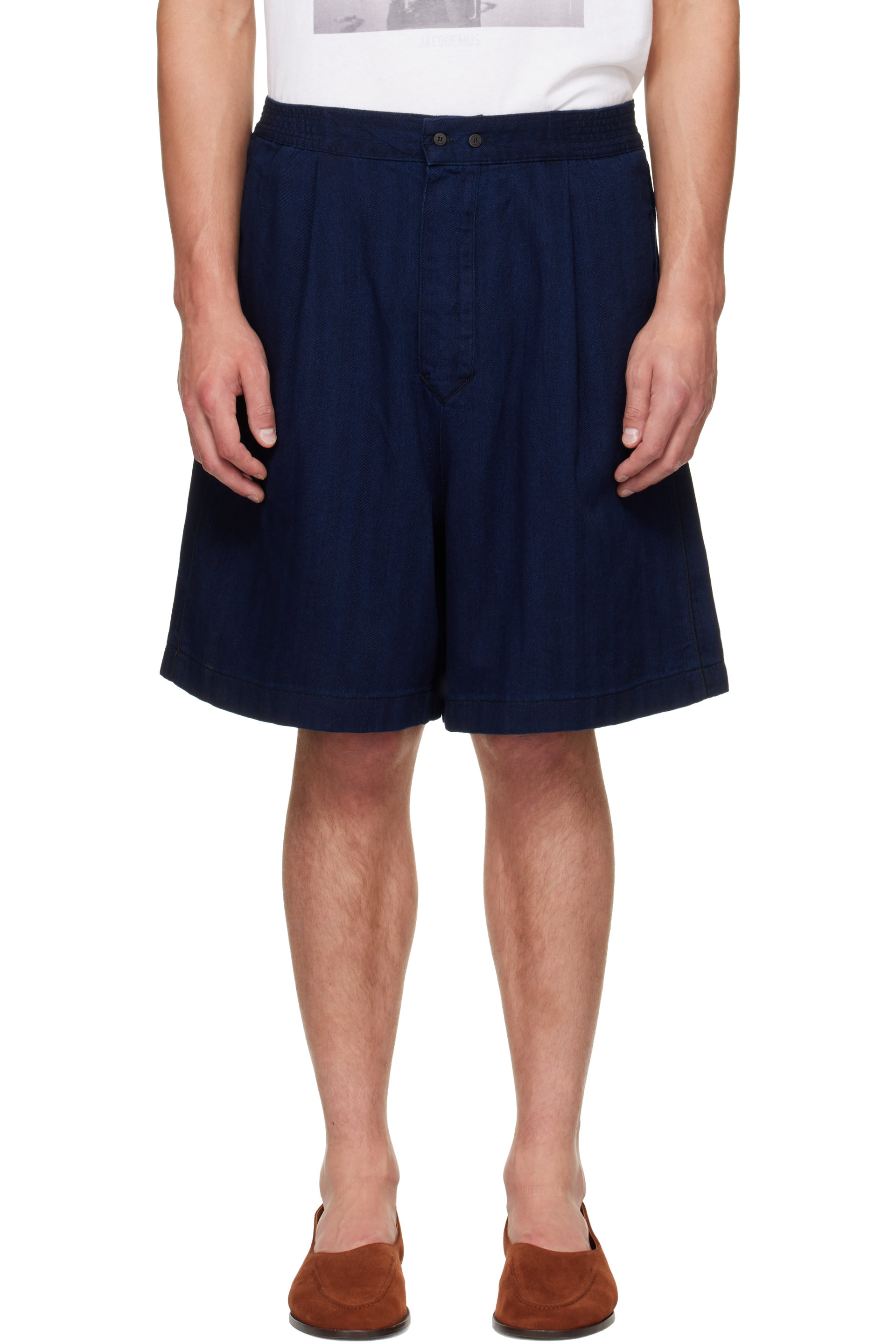 JACQUEMUS - Navy 'The de-Nîmes Venice' Denim Shorts