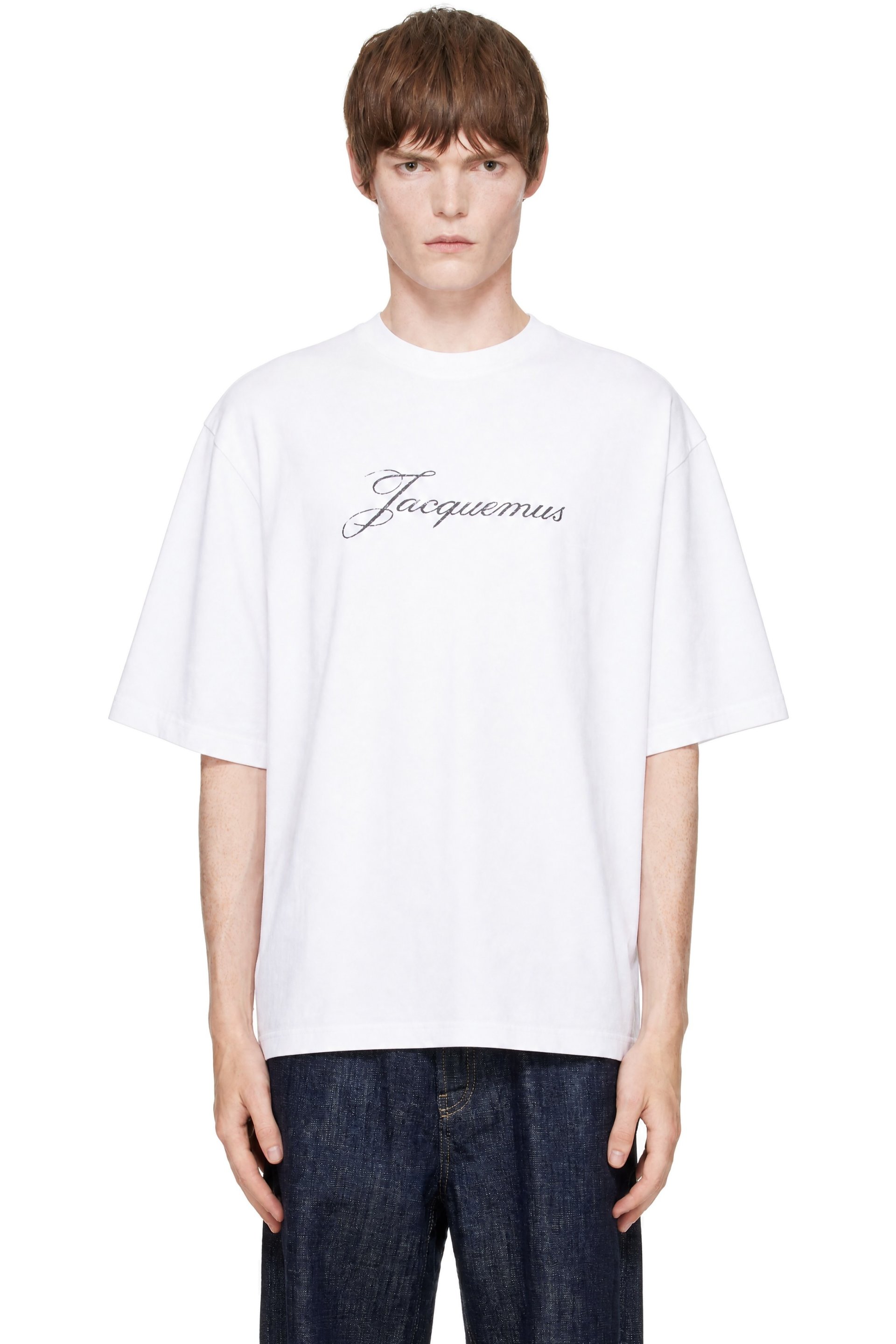 JACQUEMUS - T-shirt blanc à logo