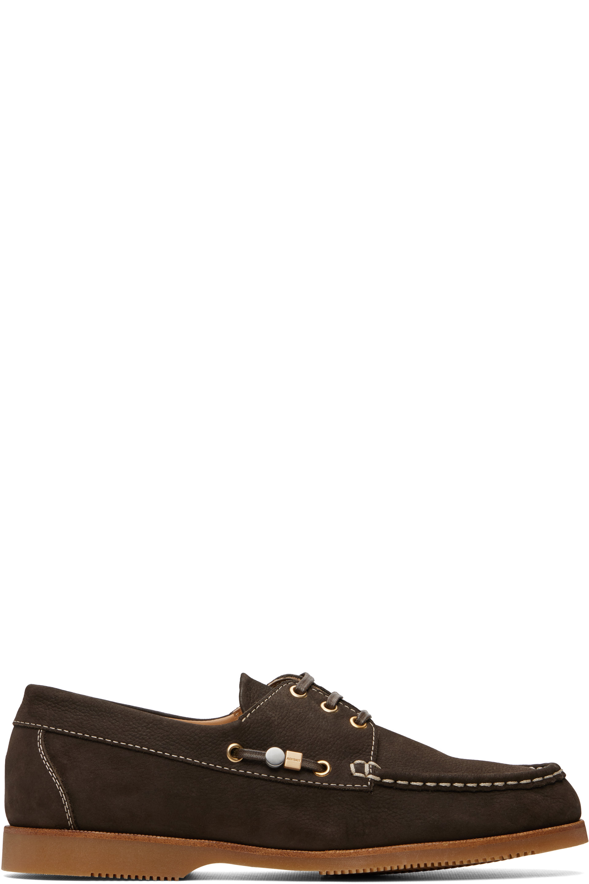 JACQUEMUS - Khaki 'The Canotiers' Boat Shoes