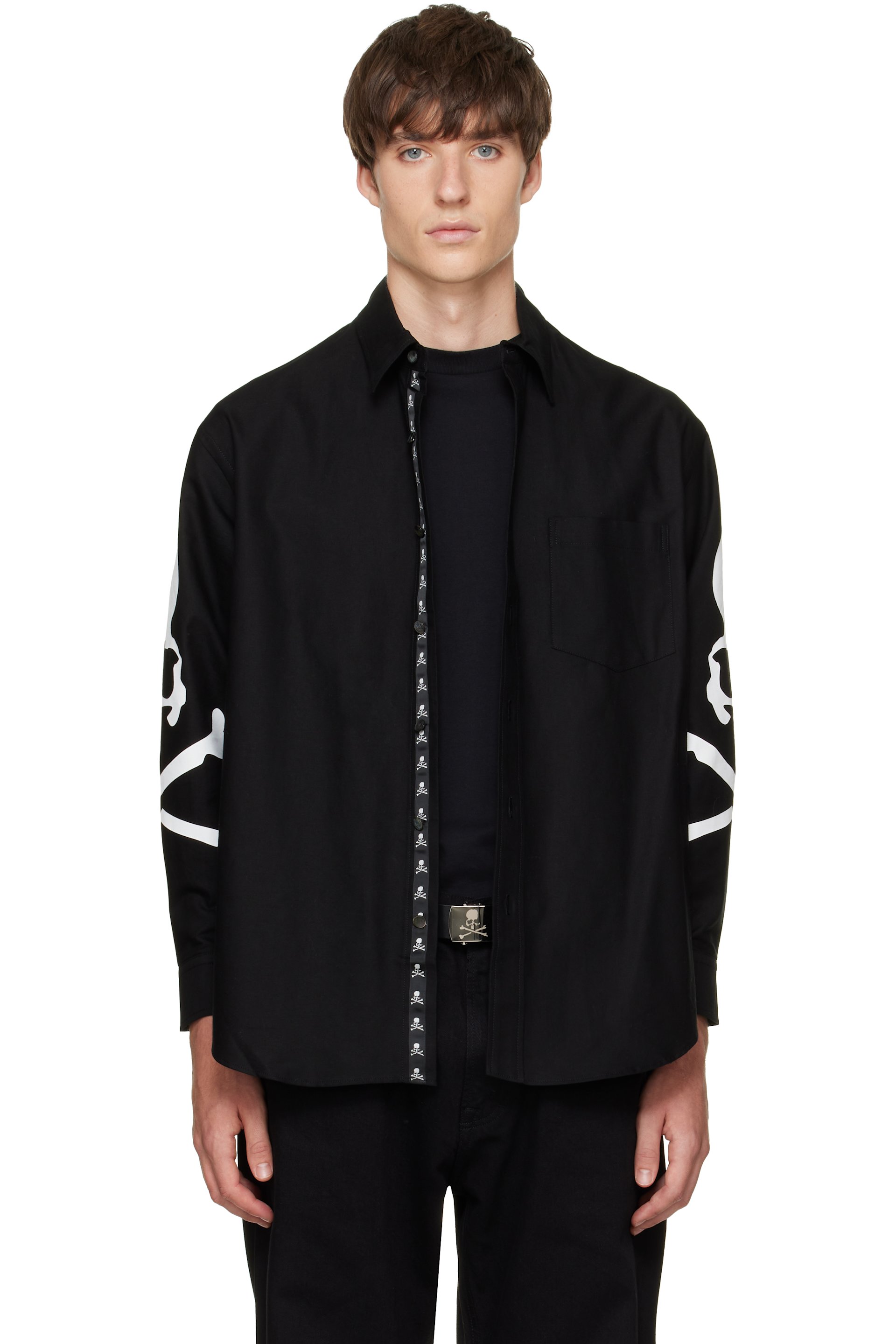 mastermind JAPAN - Chemise oxford noire
