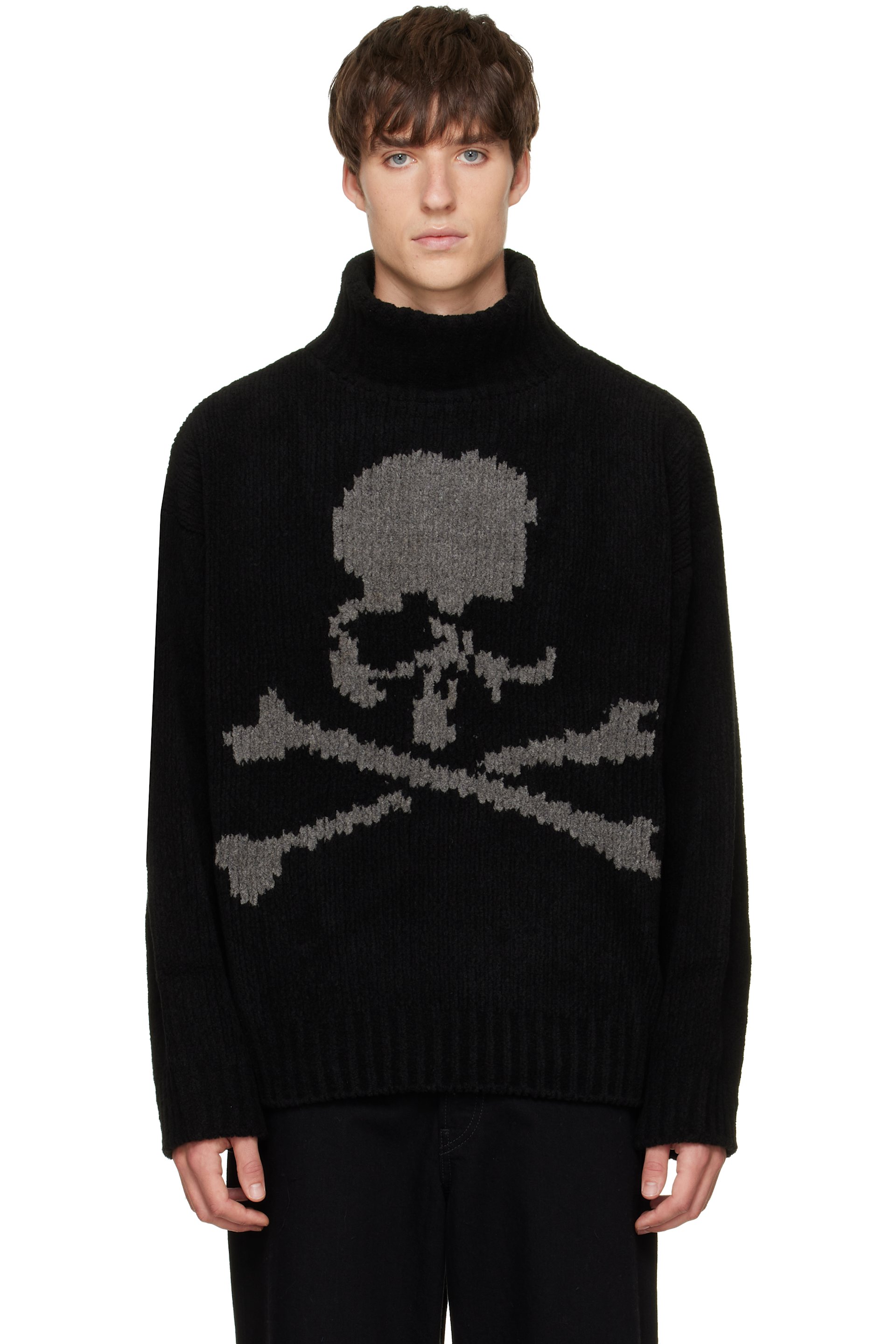 mastermind JAPAN - Black Cashmere Turtleneck