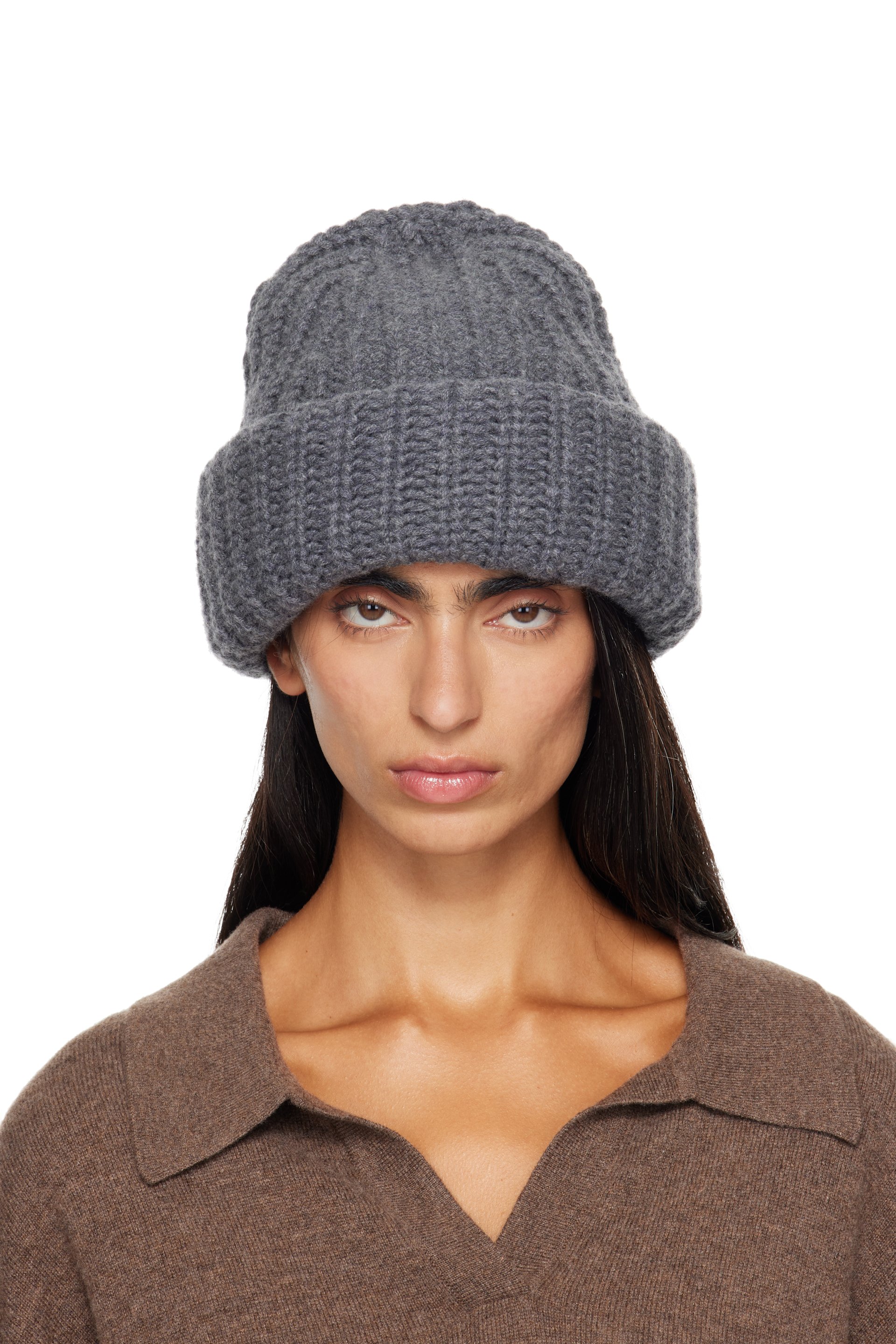LISA YANG - Gray Beatris Beanie