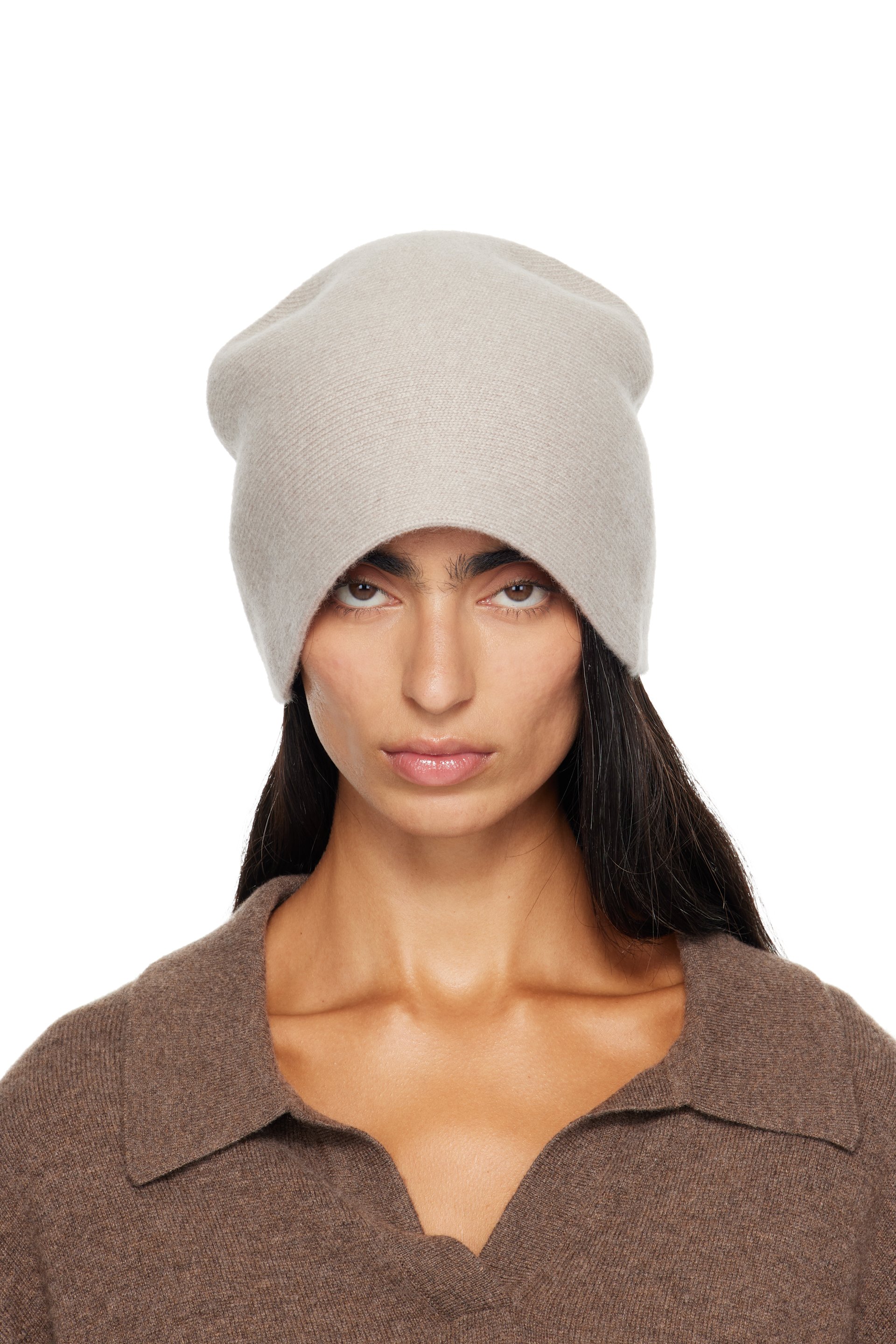 LISA YANG - Off-White Birgitte Beanie