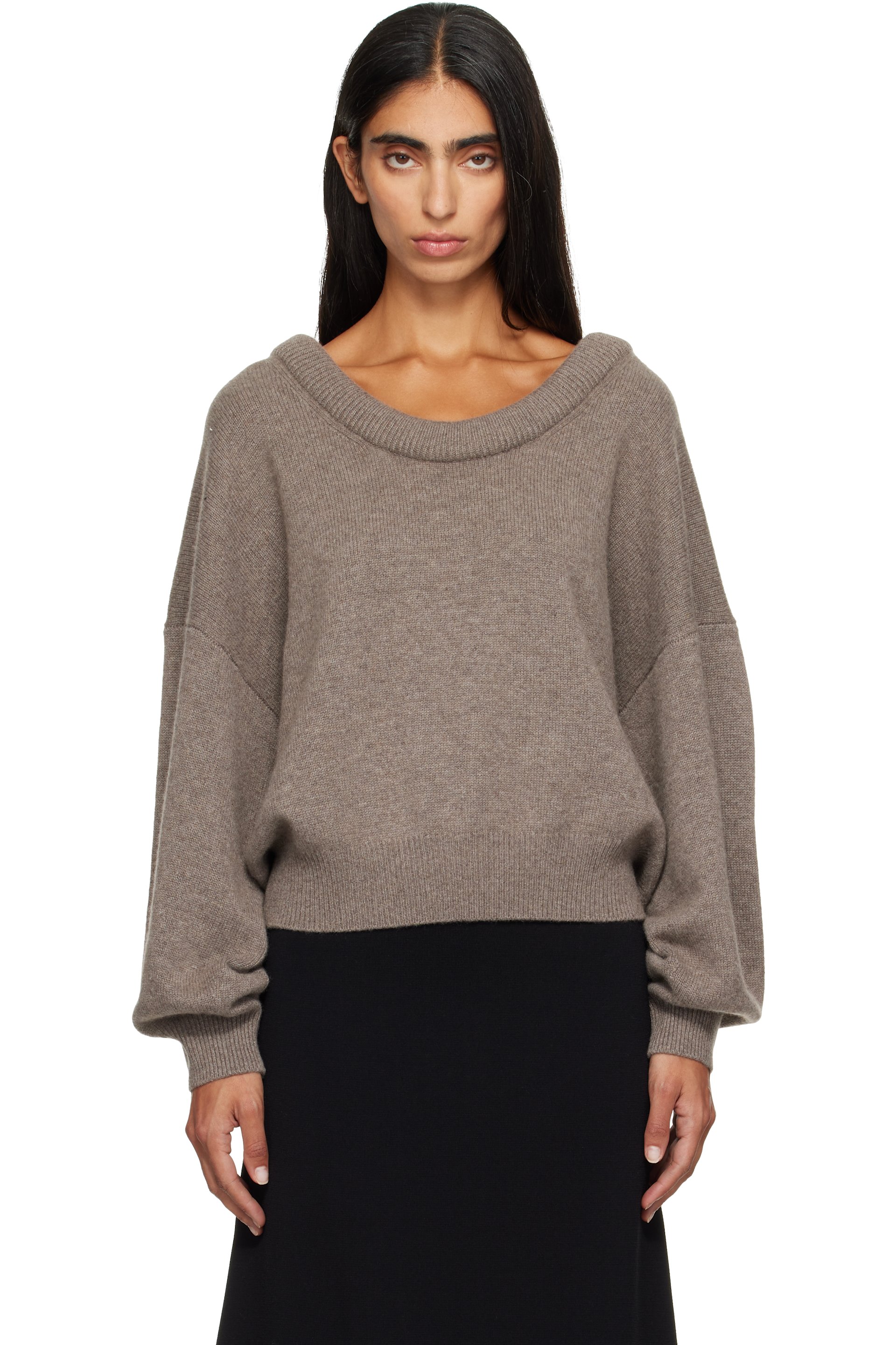 LISA YANG - Taupe Doria Sweater