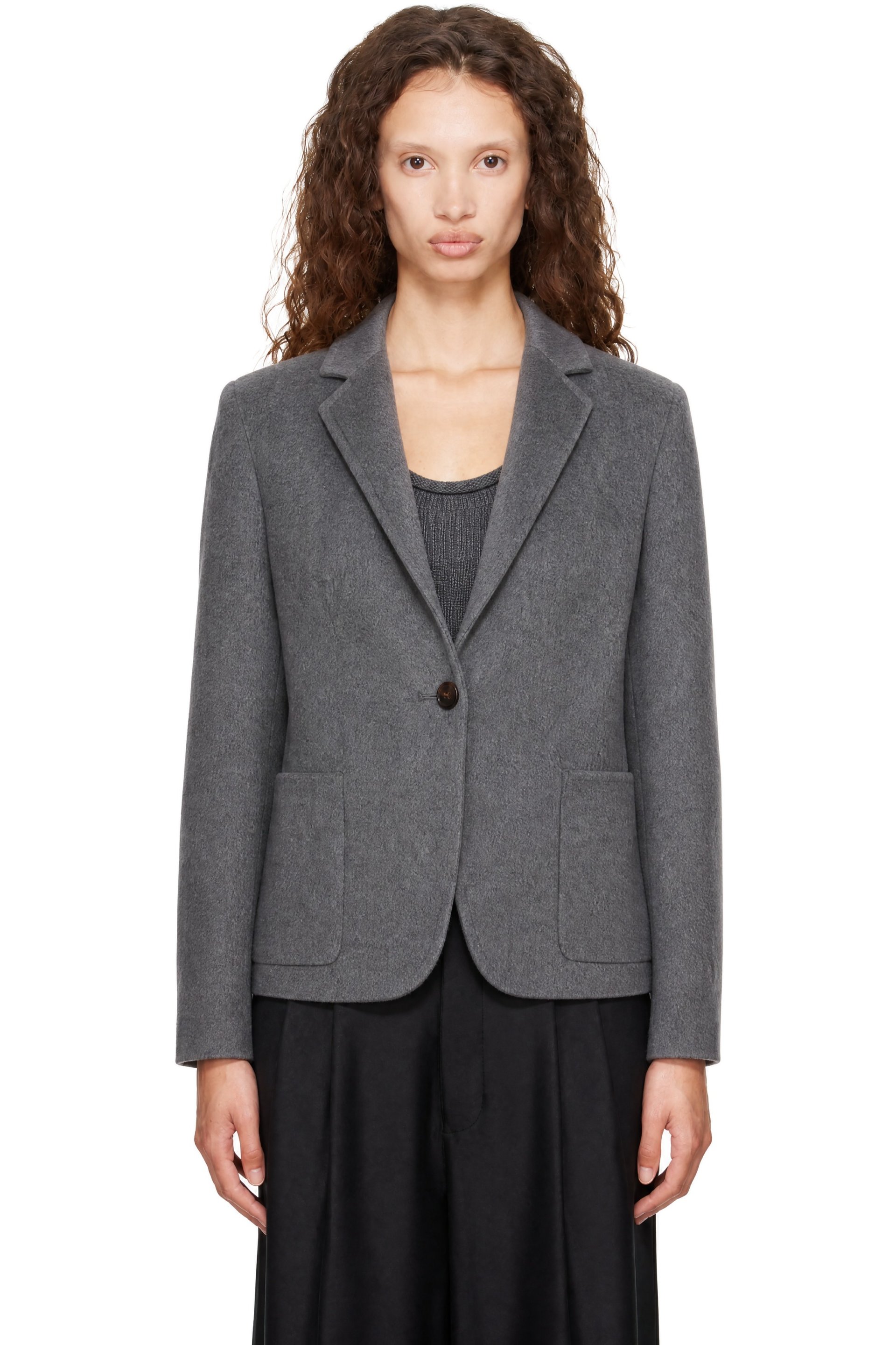 LISA YANG - Gray Doublé Blazer