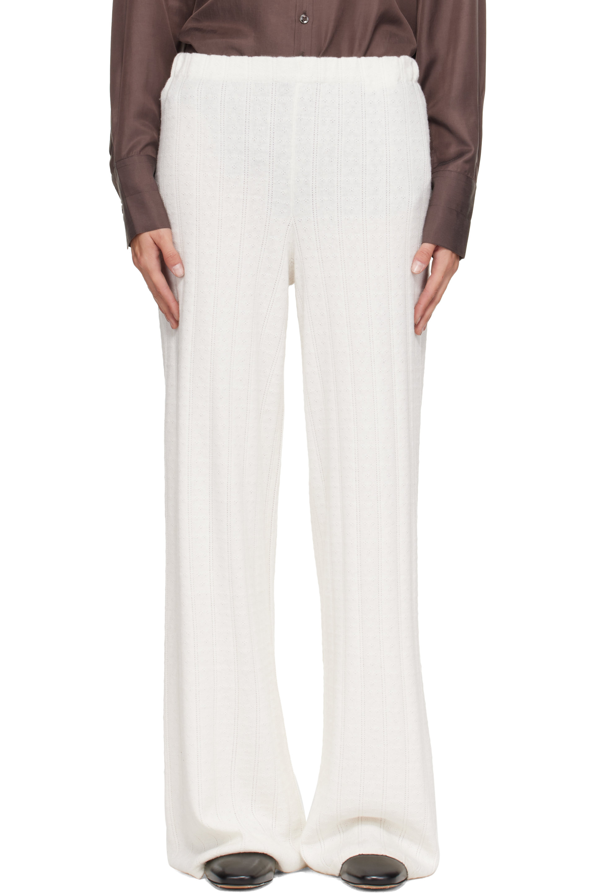 LISA YANG - Off-White Shannen Trousers