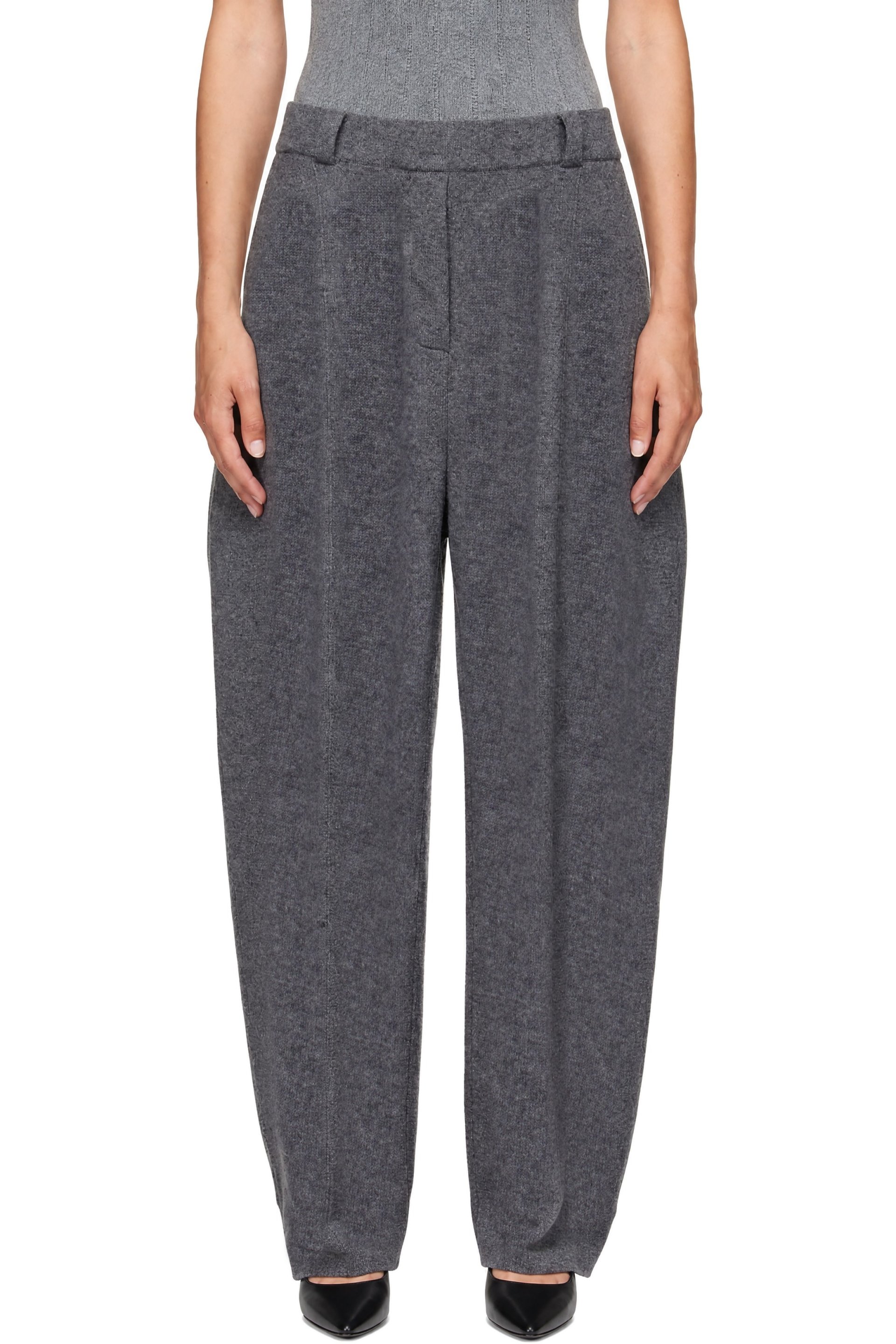 LISA YANG - Gray Wrenda Trousers