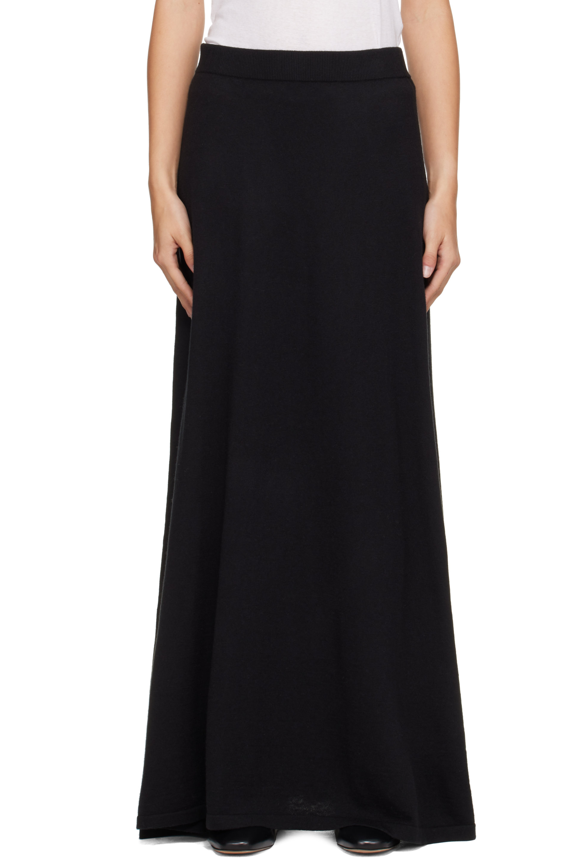 LISA YANG - Black Adrienne Maxi Skirt