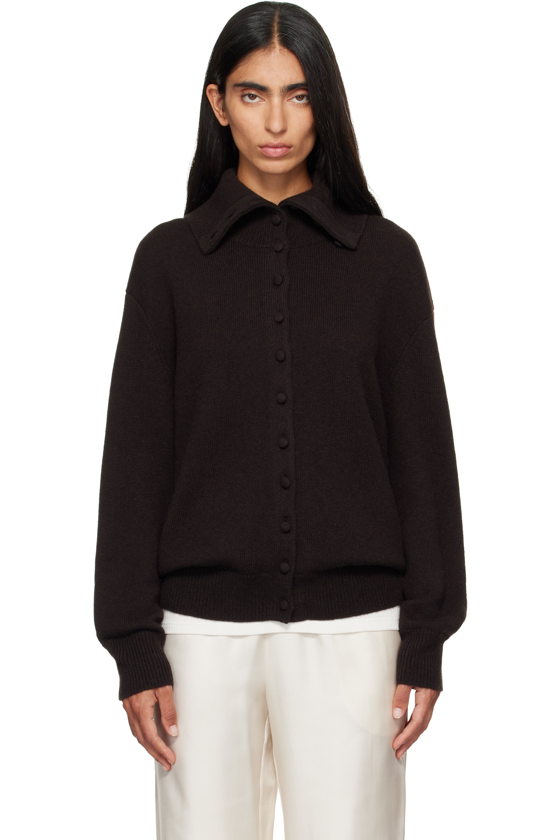 LISA YANG - Brown Denie Cardigan