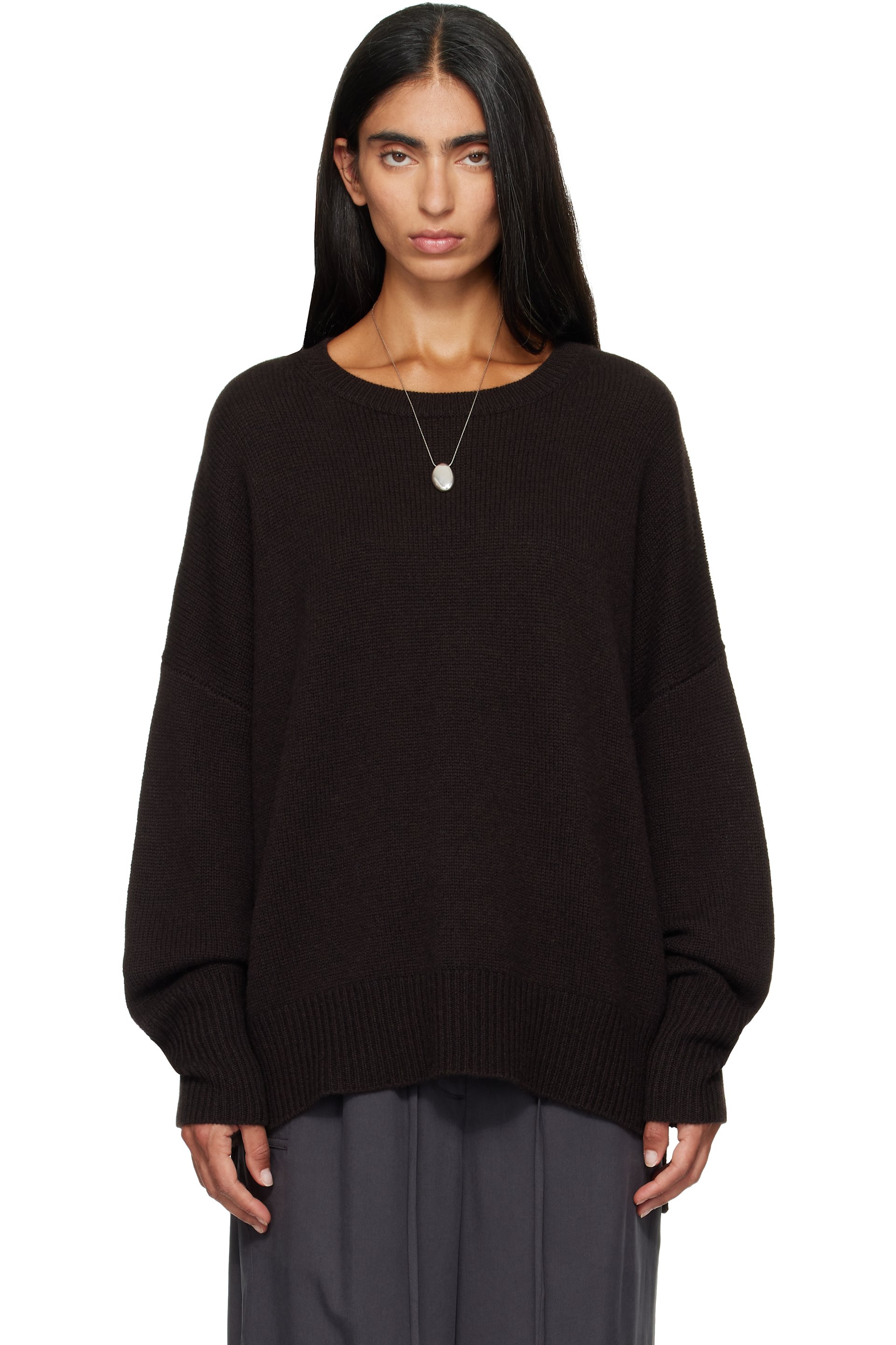 LISA YANG - Brown Mila Sweater