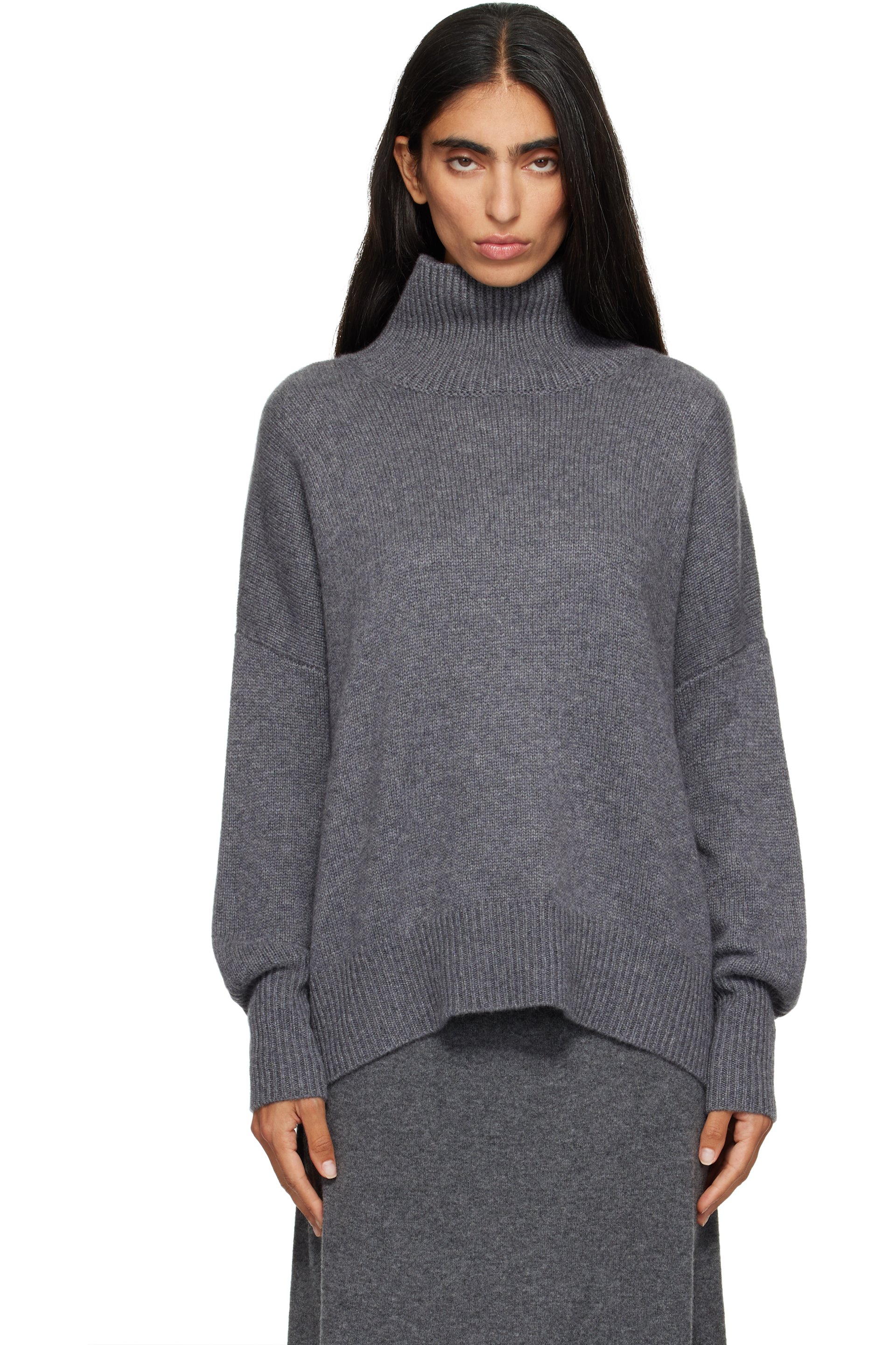 LISA YANG - Gray Heidi Turtleneck