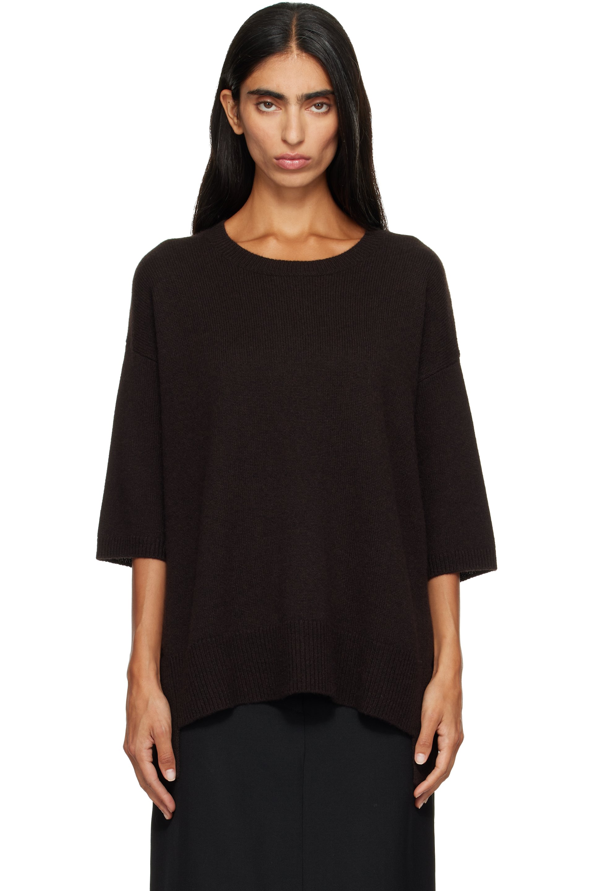 LISA YANG - Brown Camille T-shirt
