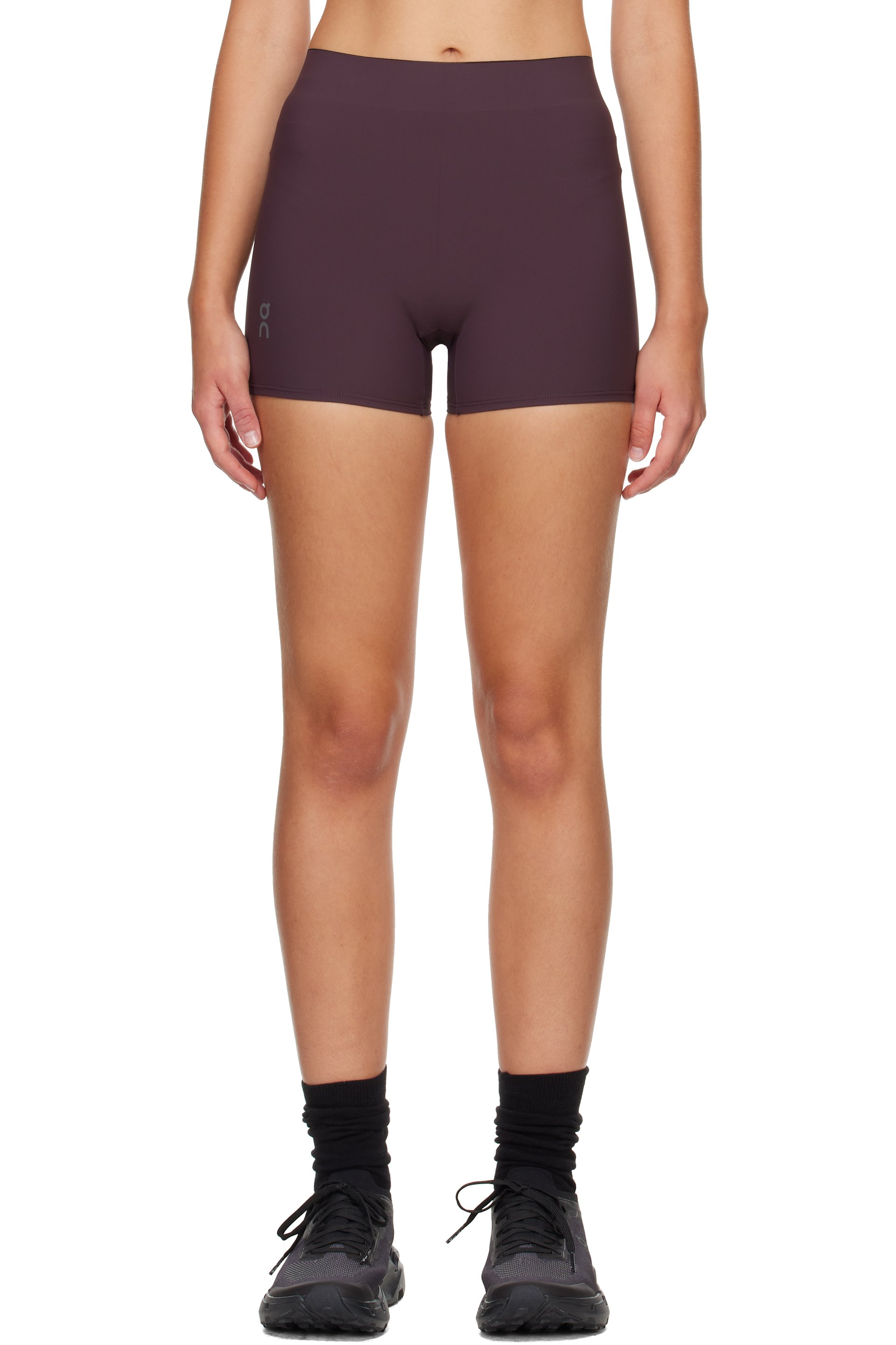 On - Purple Zero Tight Running Shorts