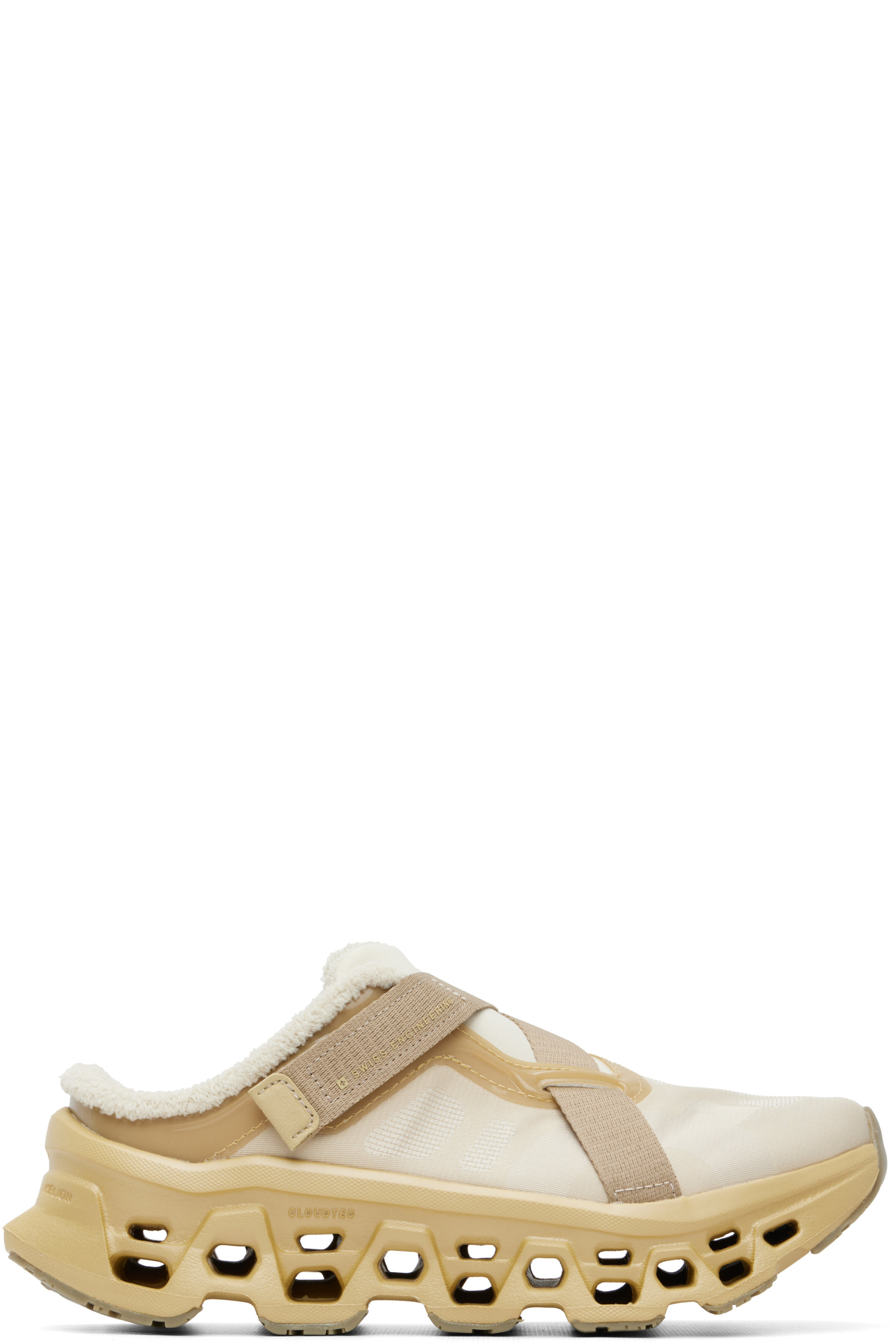On - Beige FKA twigs Edition Cloudmonster 3 Mule Sneakers