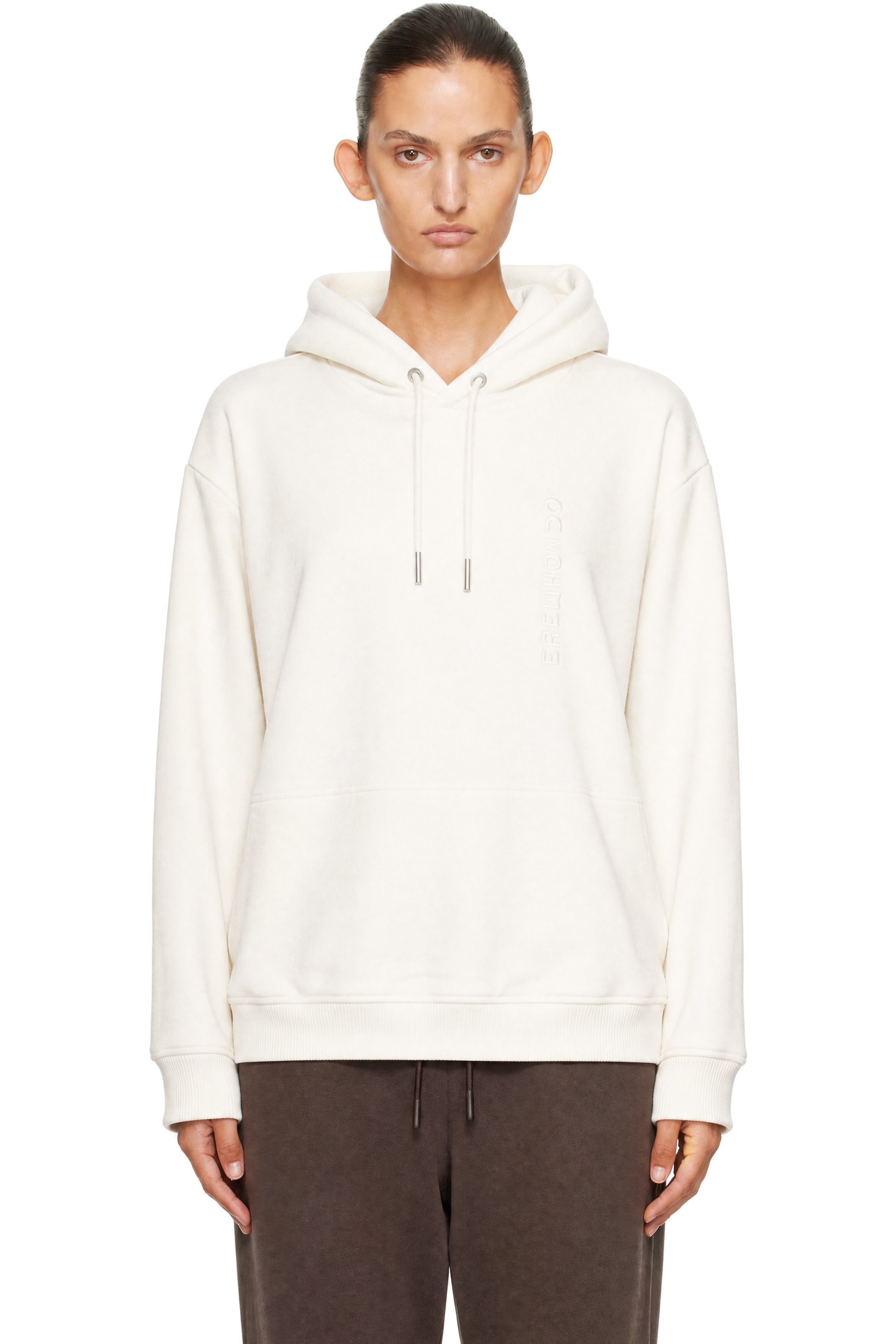 On - Pull à capuche Collective blanc cassé édition Erewhon
