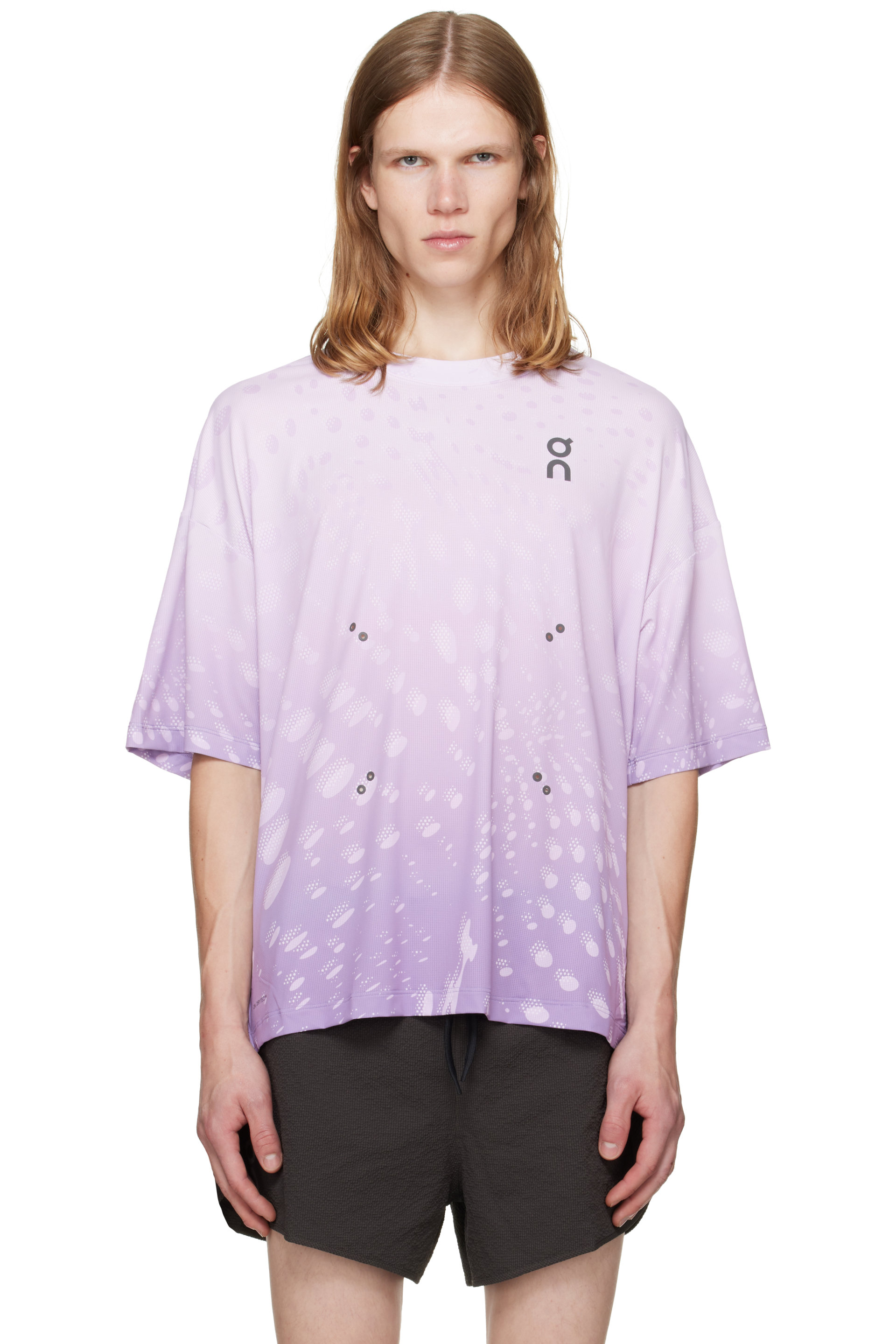 On - Purple Performance Volt Running T-shirt