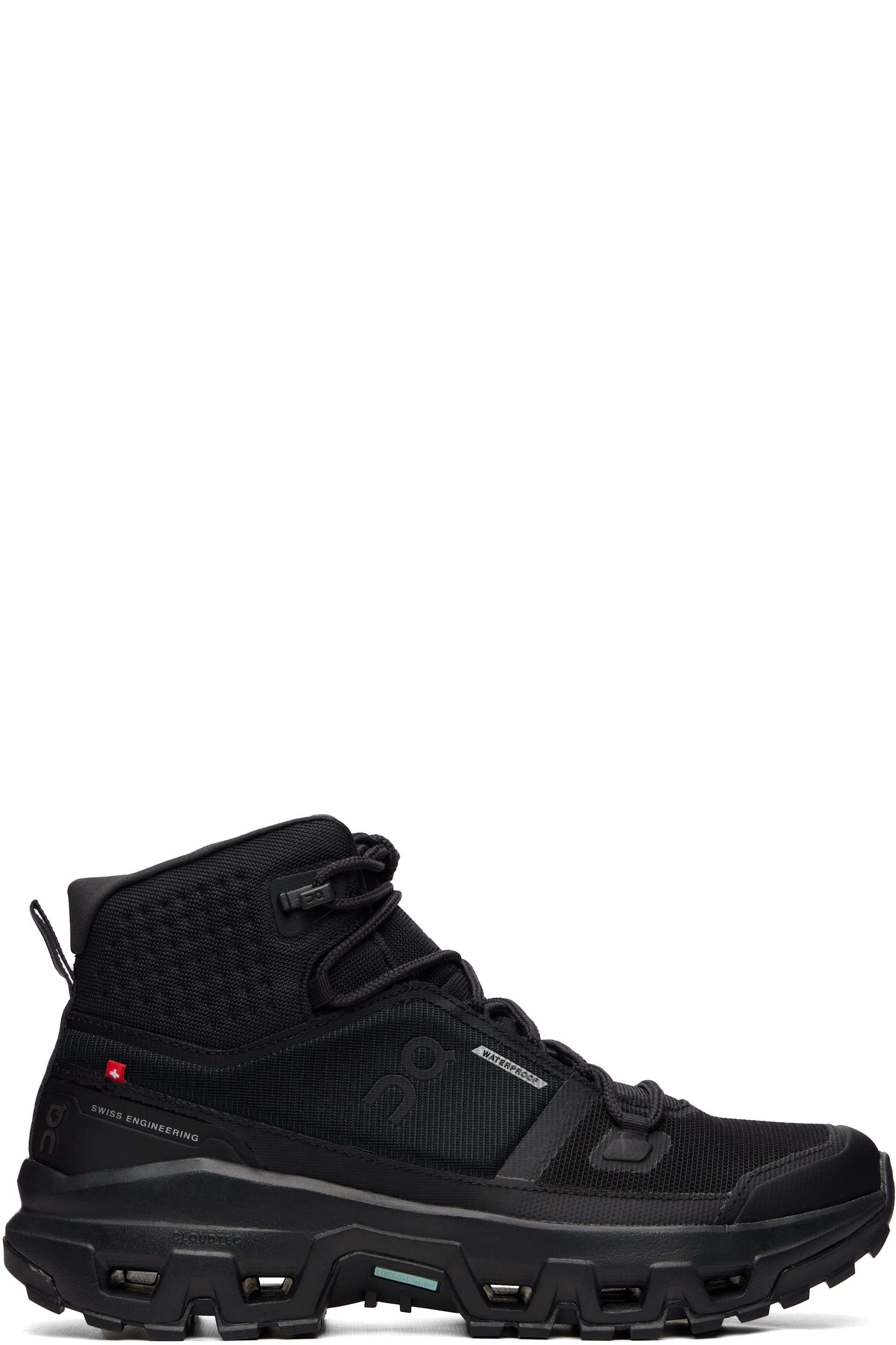 On - Black Cloudrock Mid Waterproof Sneakers