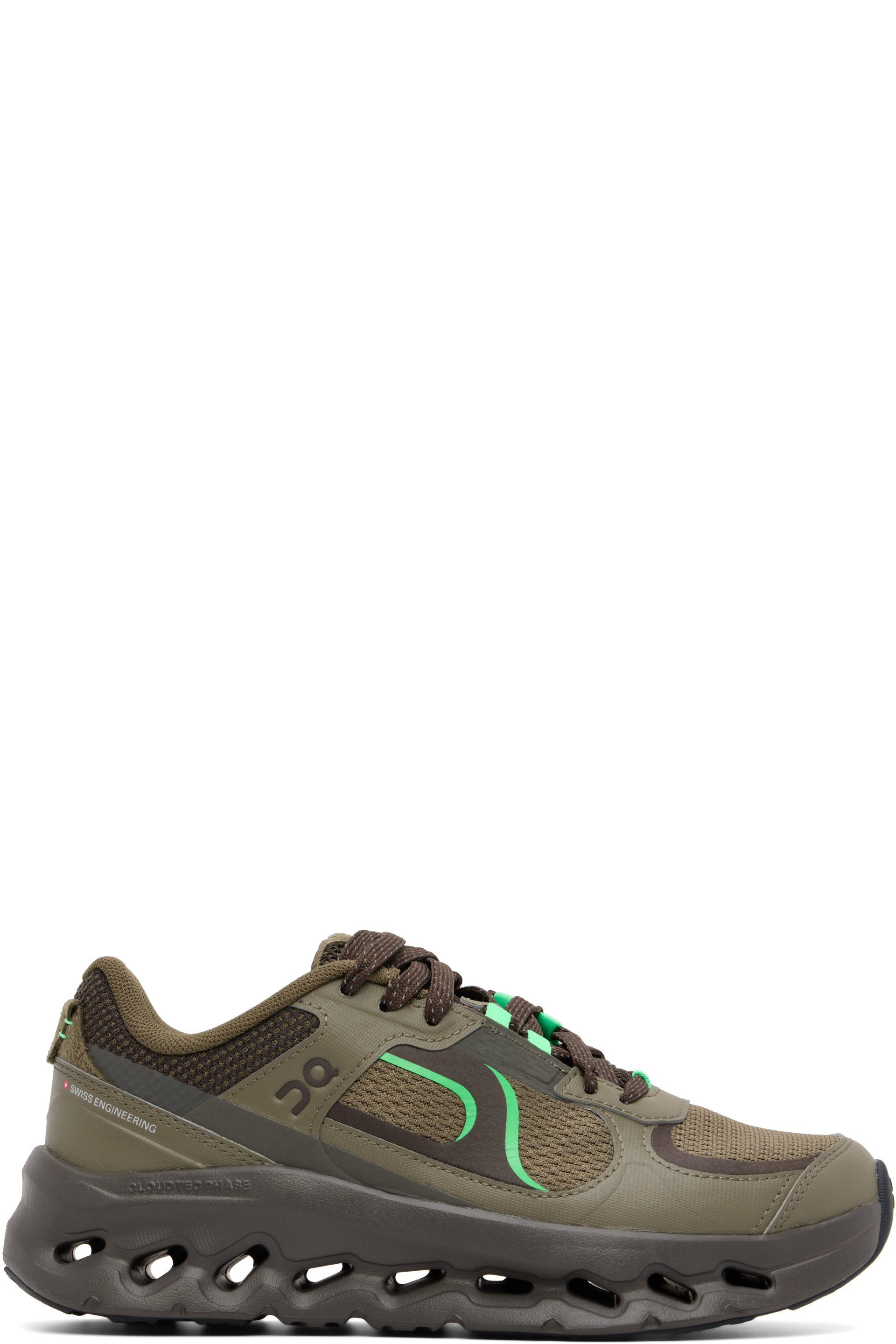 On - Khaki Cloudtilt Arc Sneakers