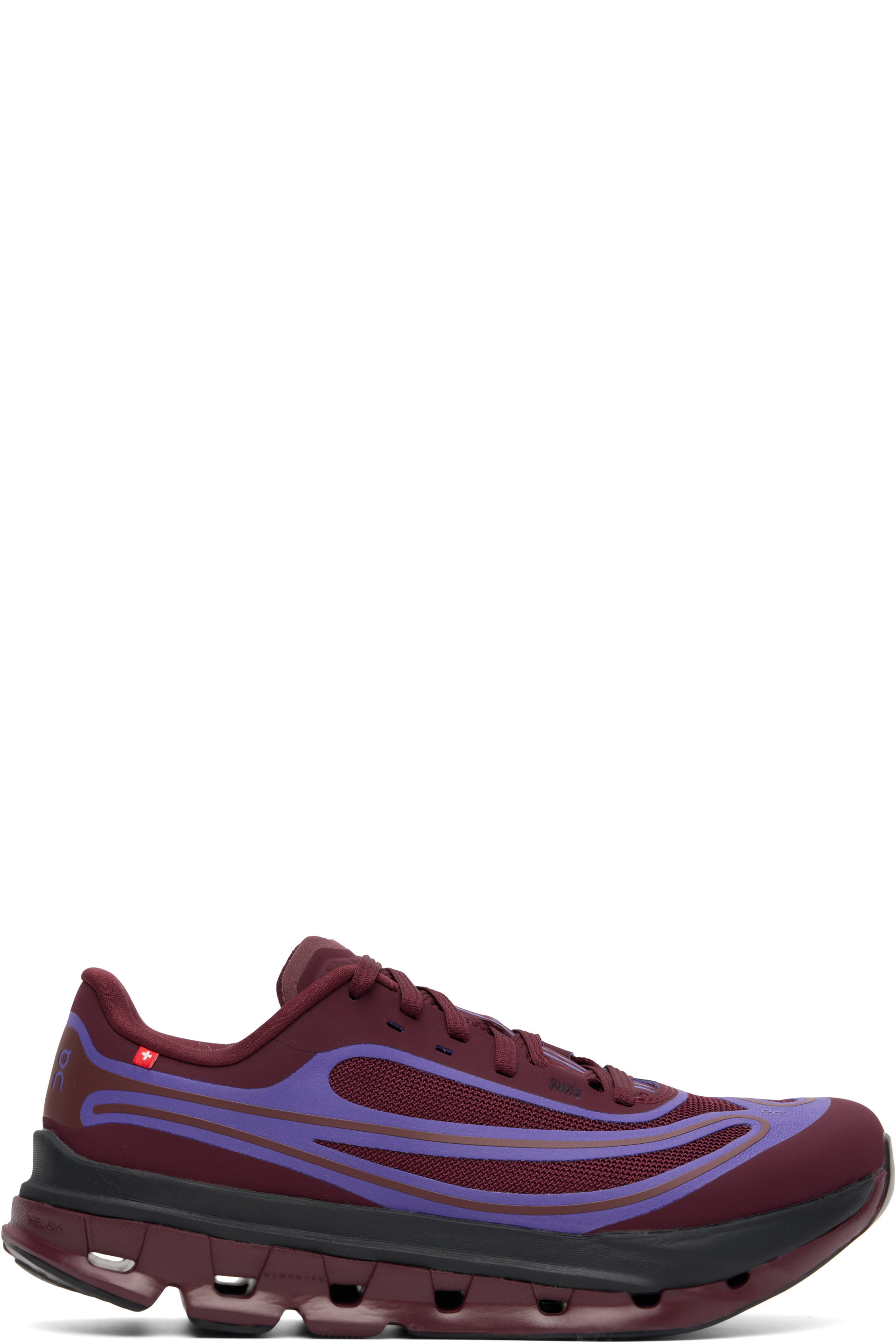 On - Burgundy Cloudflow 5 AD Sneakers