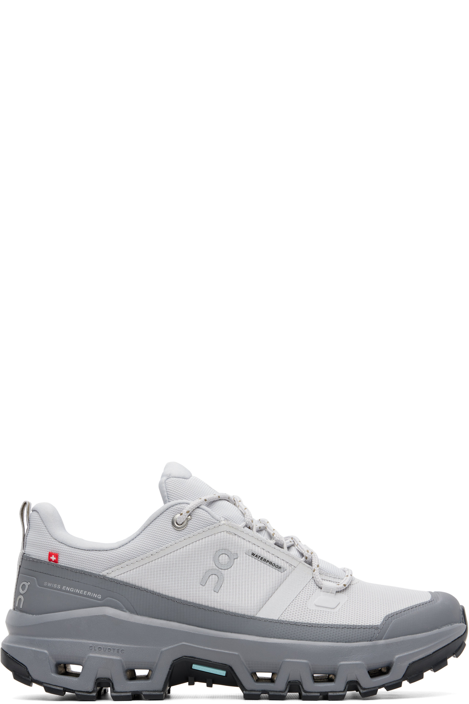 On - Gray Cloudrock Low Waterproof Sneakers
