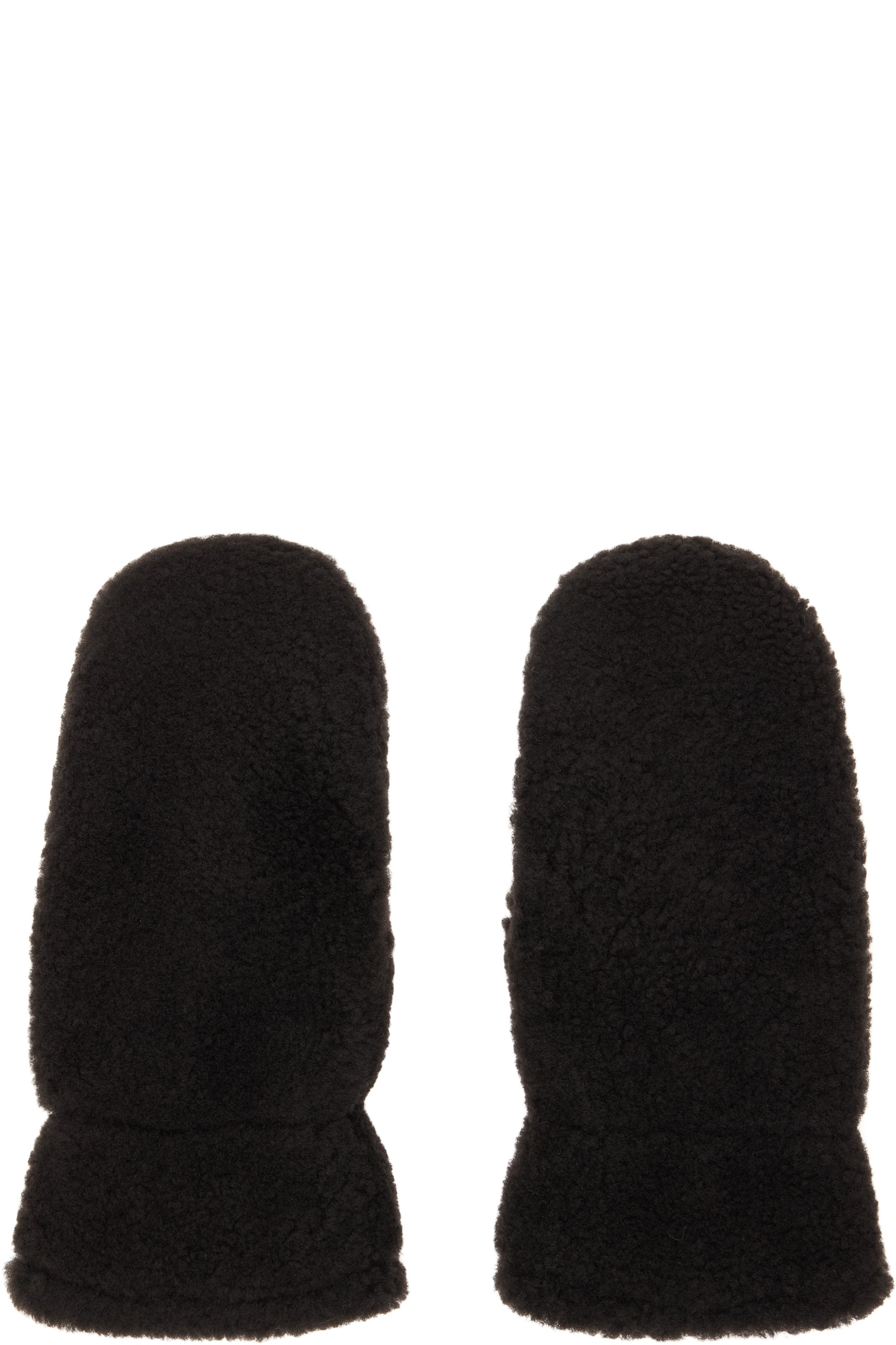 Yves Salomon - Brown Shearling Mittens