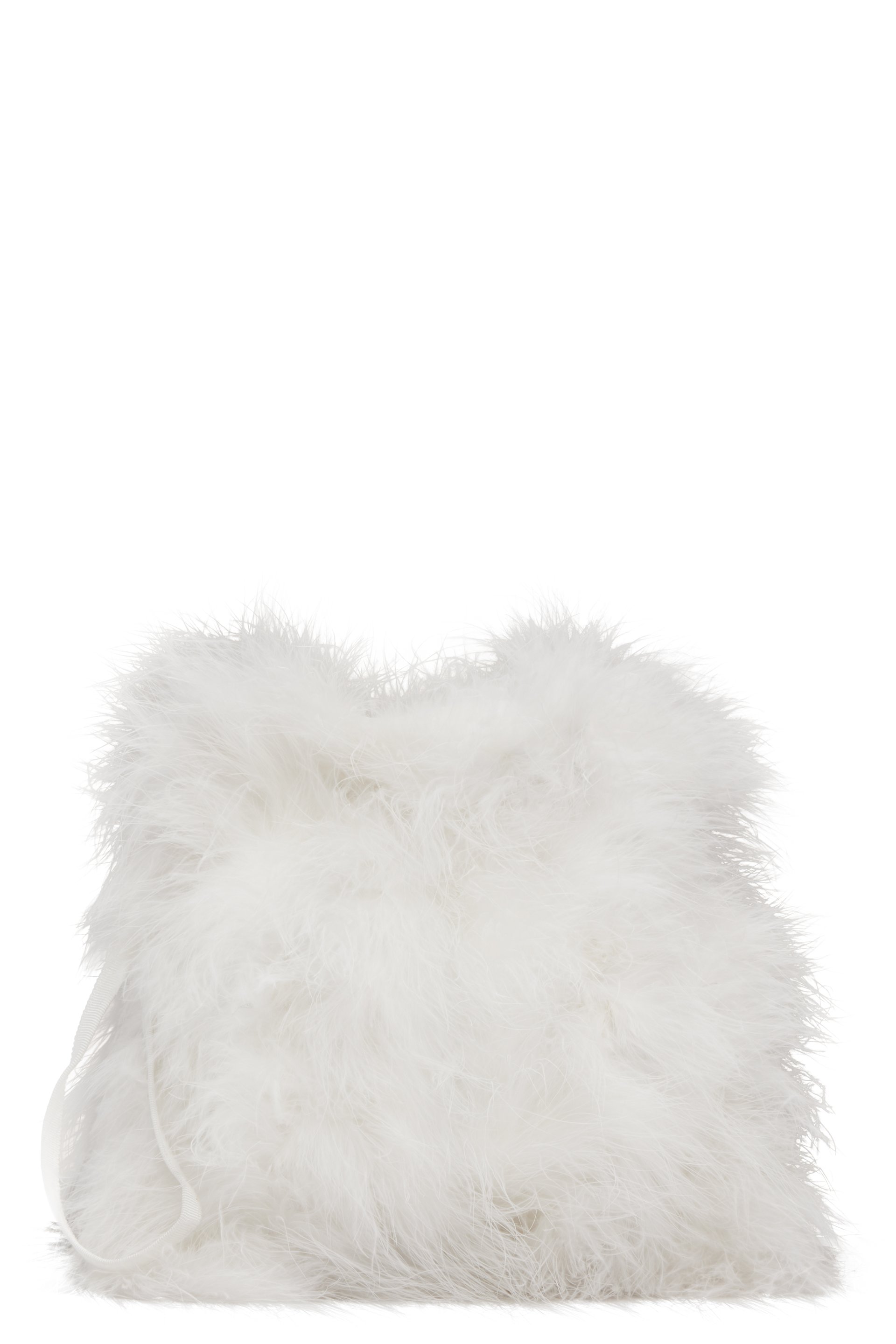 Yves Salomon - Off-White Feather Pouch