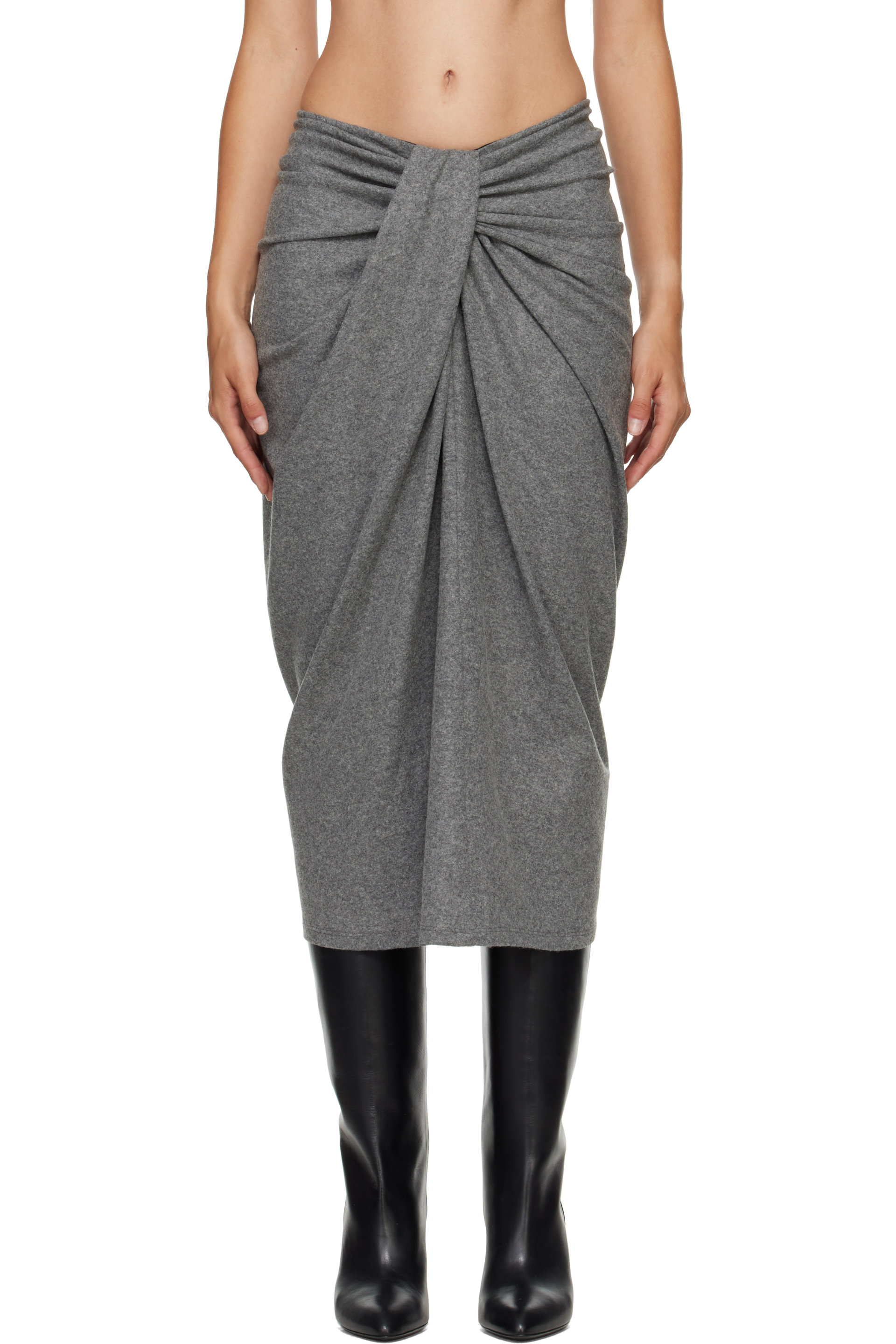 Isabel Marant Etoile - Gray Jeldia Midi Skirt