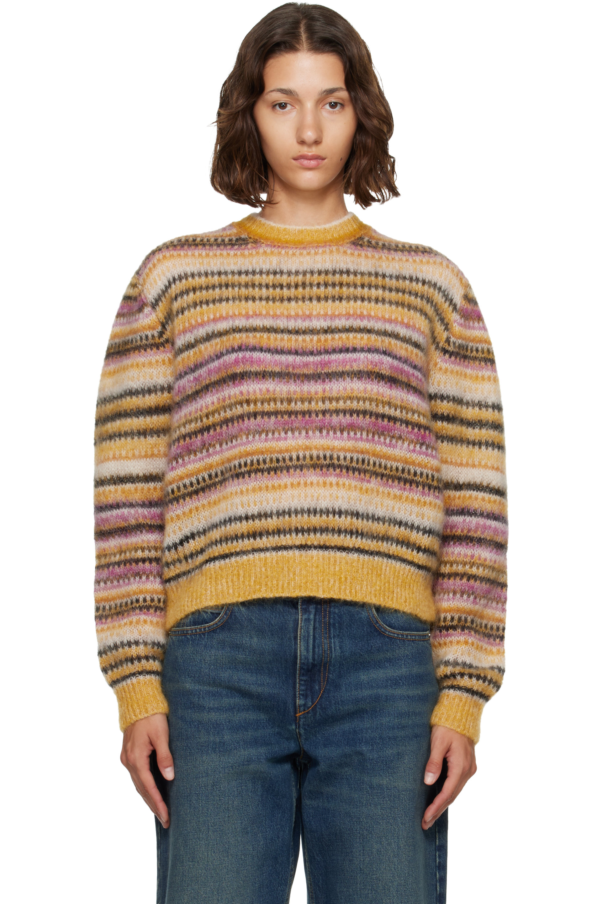 Isabel Marant Etoile - Yellow & Pink Morine Sweater