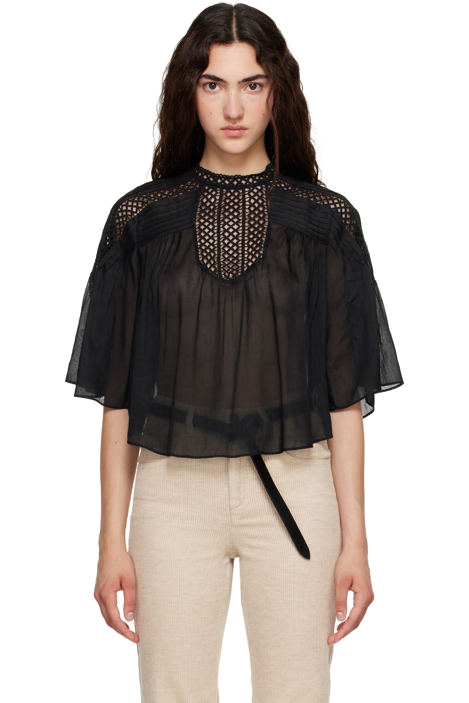 Isabel Marant Etoile - Black Parina Blouse