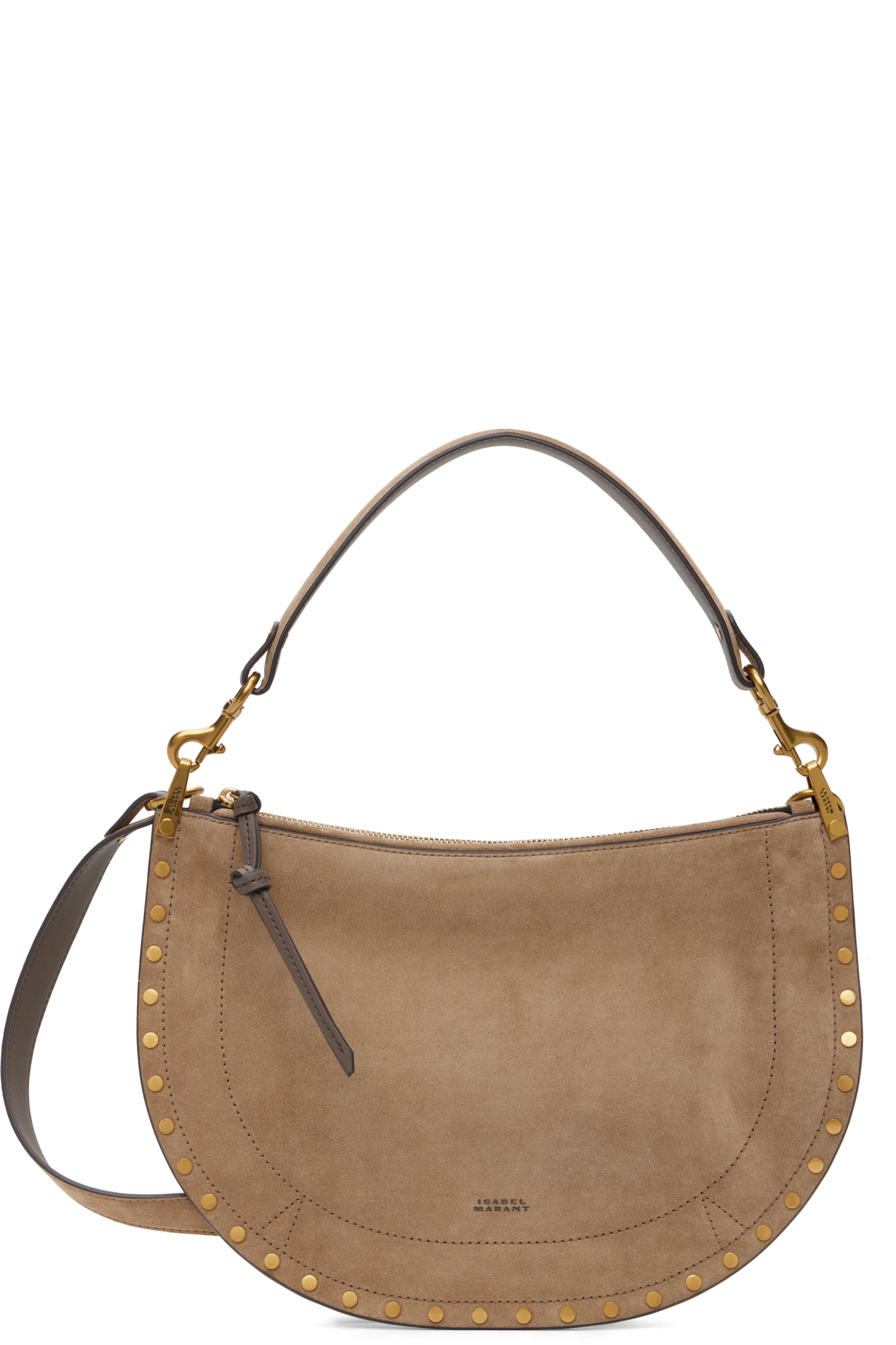 Isabel Marant - Taupe Oskan Soft Zip Bag