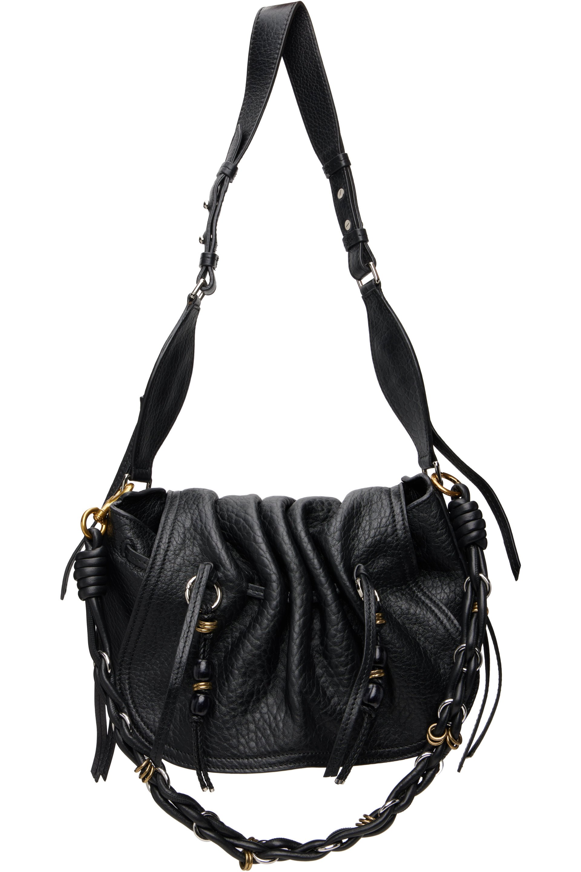 Isabel Marant - Black Leather Bolton Bag
