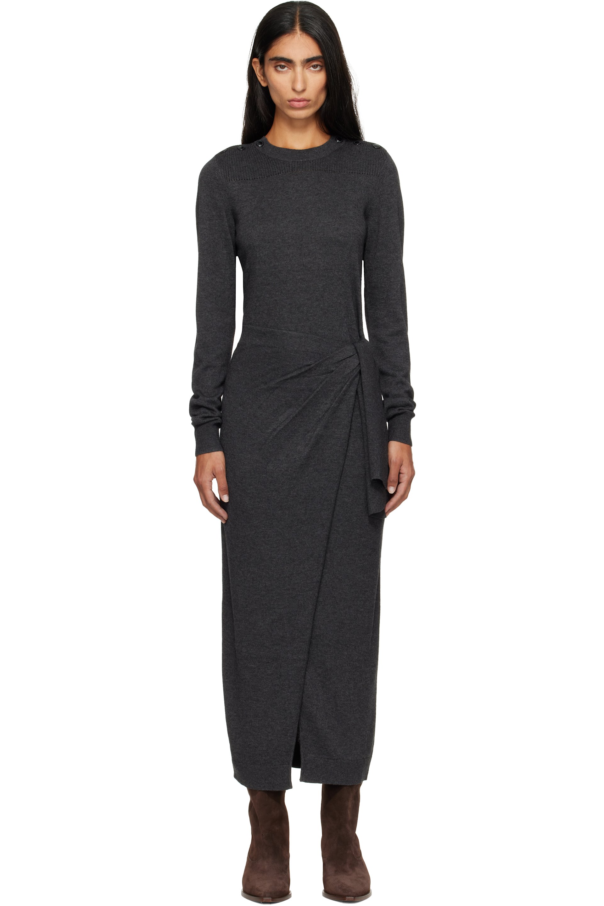 Isabel Marant - Gray Jozira Maxi Dress