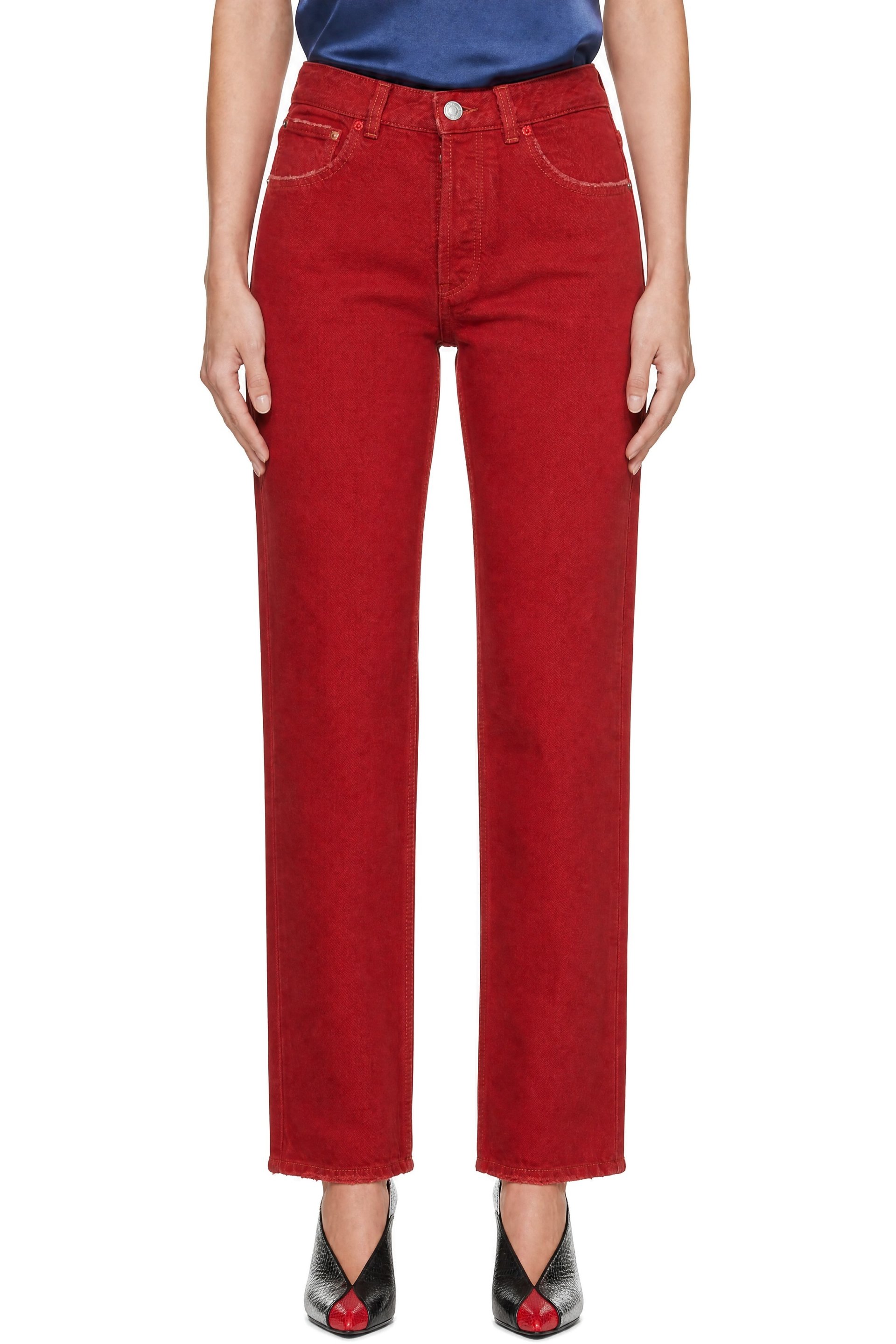 Isabel Marant - Red Daya Regular Jeans