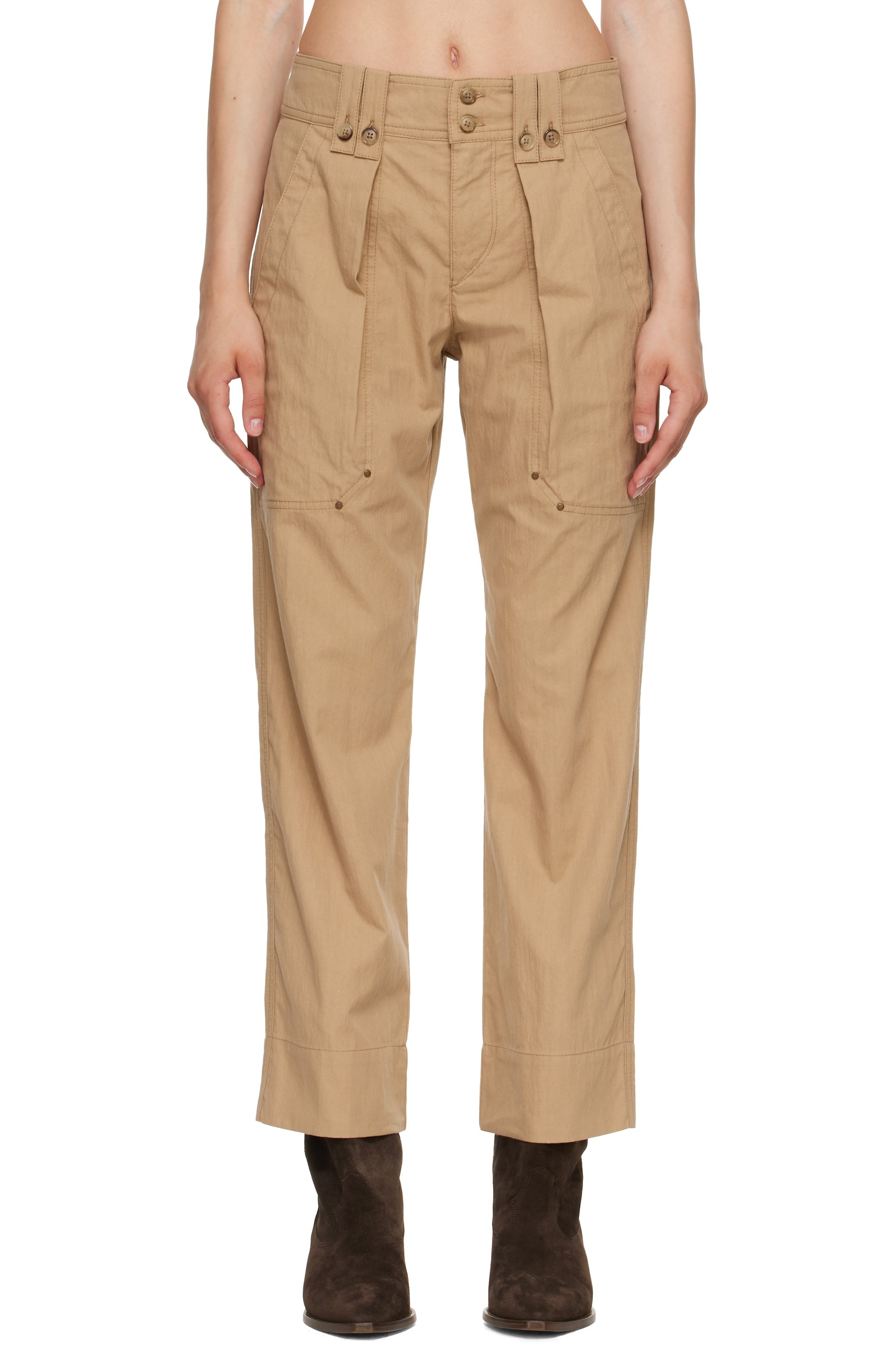 Isabel Marant - Khaki Amandine Trousers