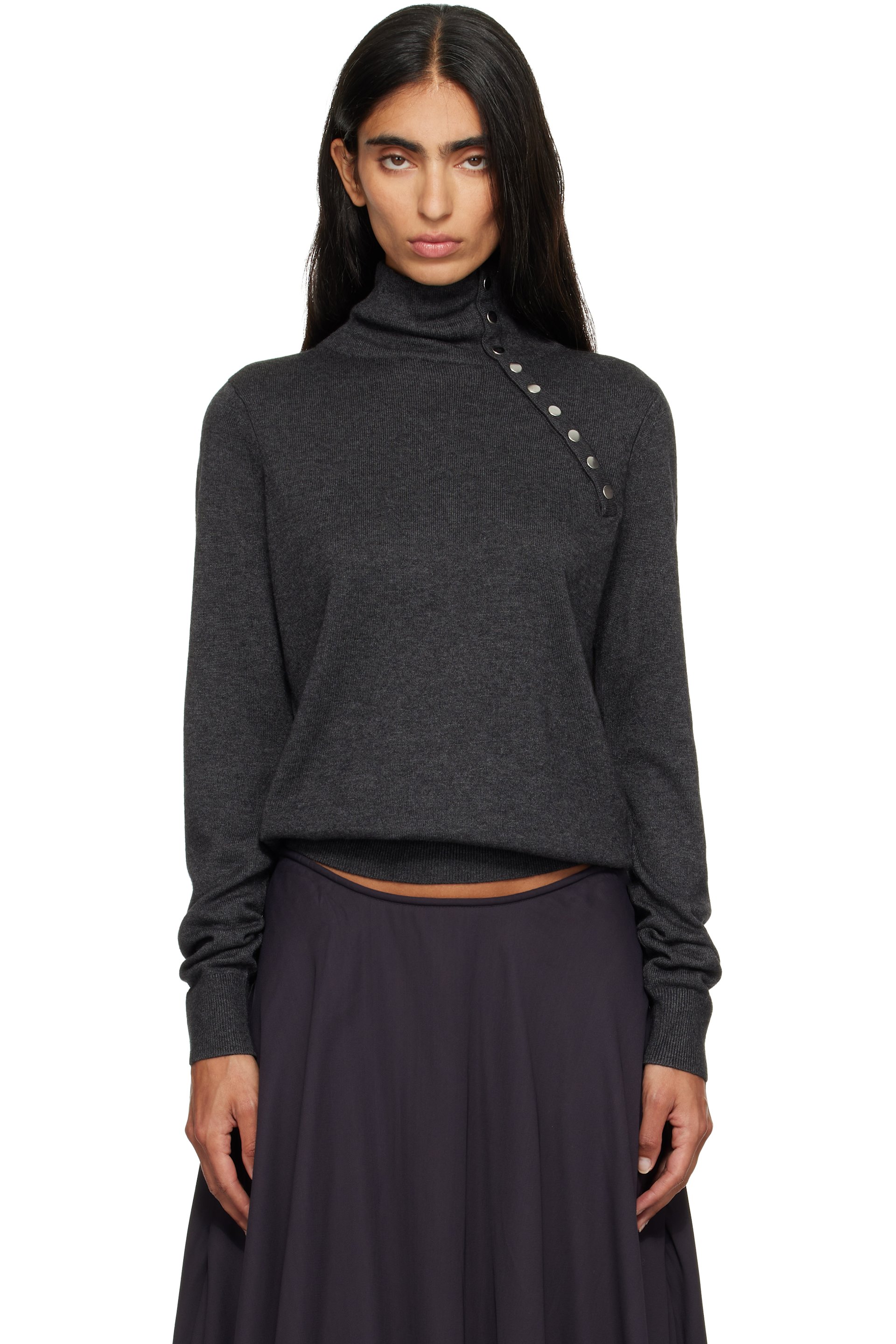 Isabel Marant - Gray Jovienne Turtleneck