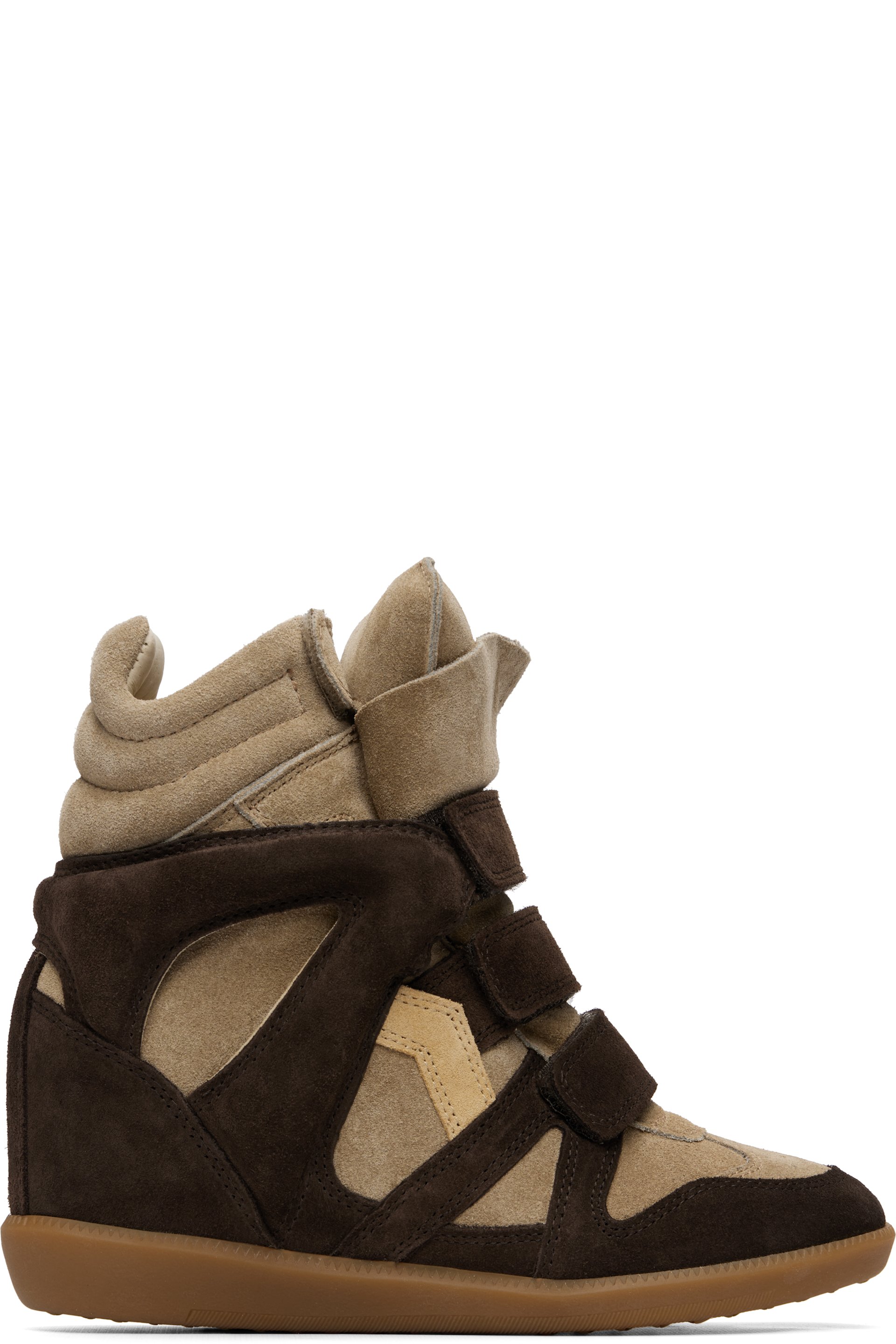 Isabel Marant - Brown & Taupe Bekett Sneakers