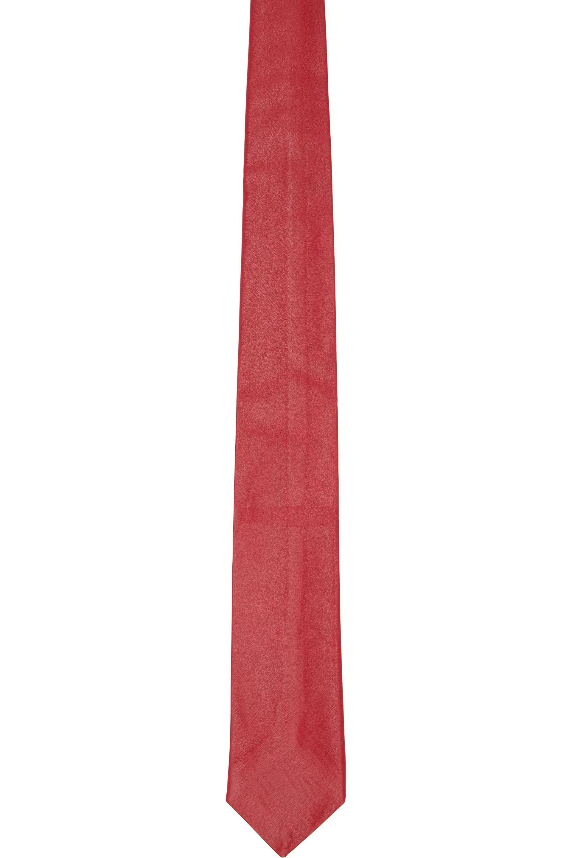 Ernest W. Baker - SSENSE Exclusive Red Leather Classic Tie