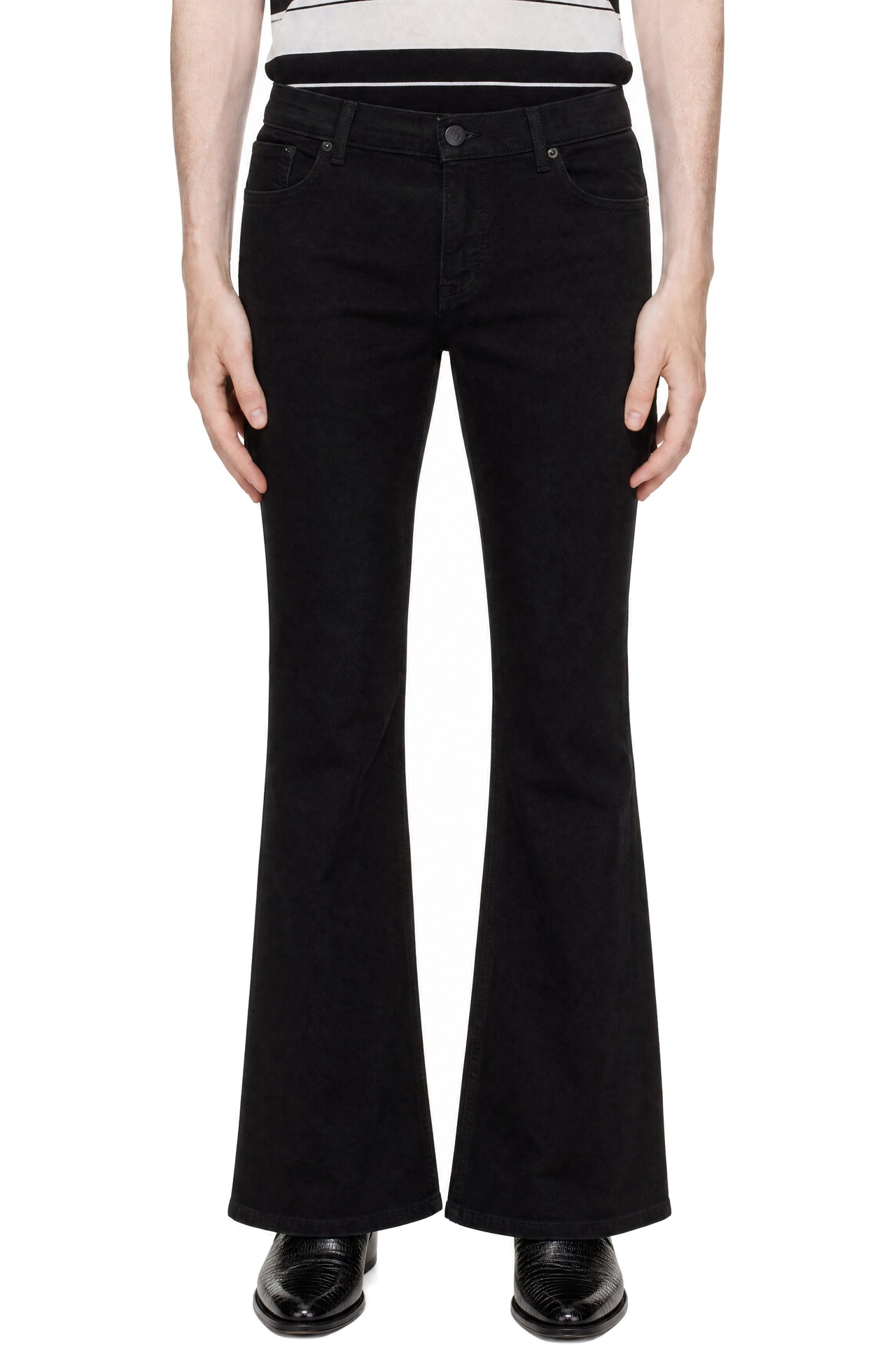 Ernest W. Baker - Black Flare Jeans