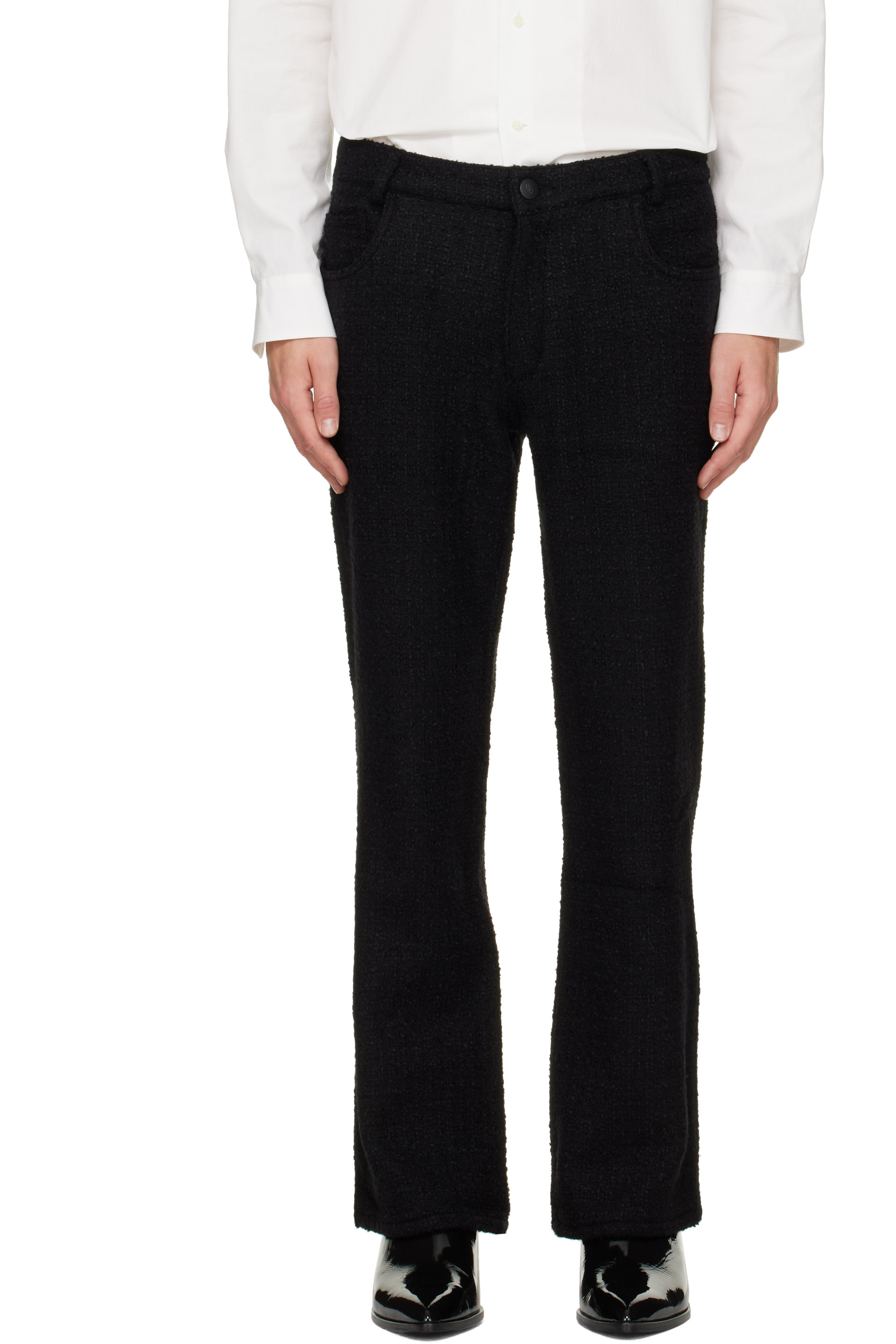 Ernest W. Baker - Black Flare Trousers